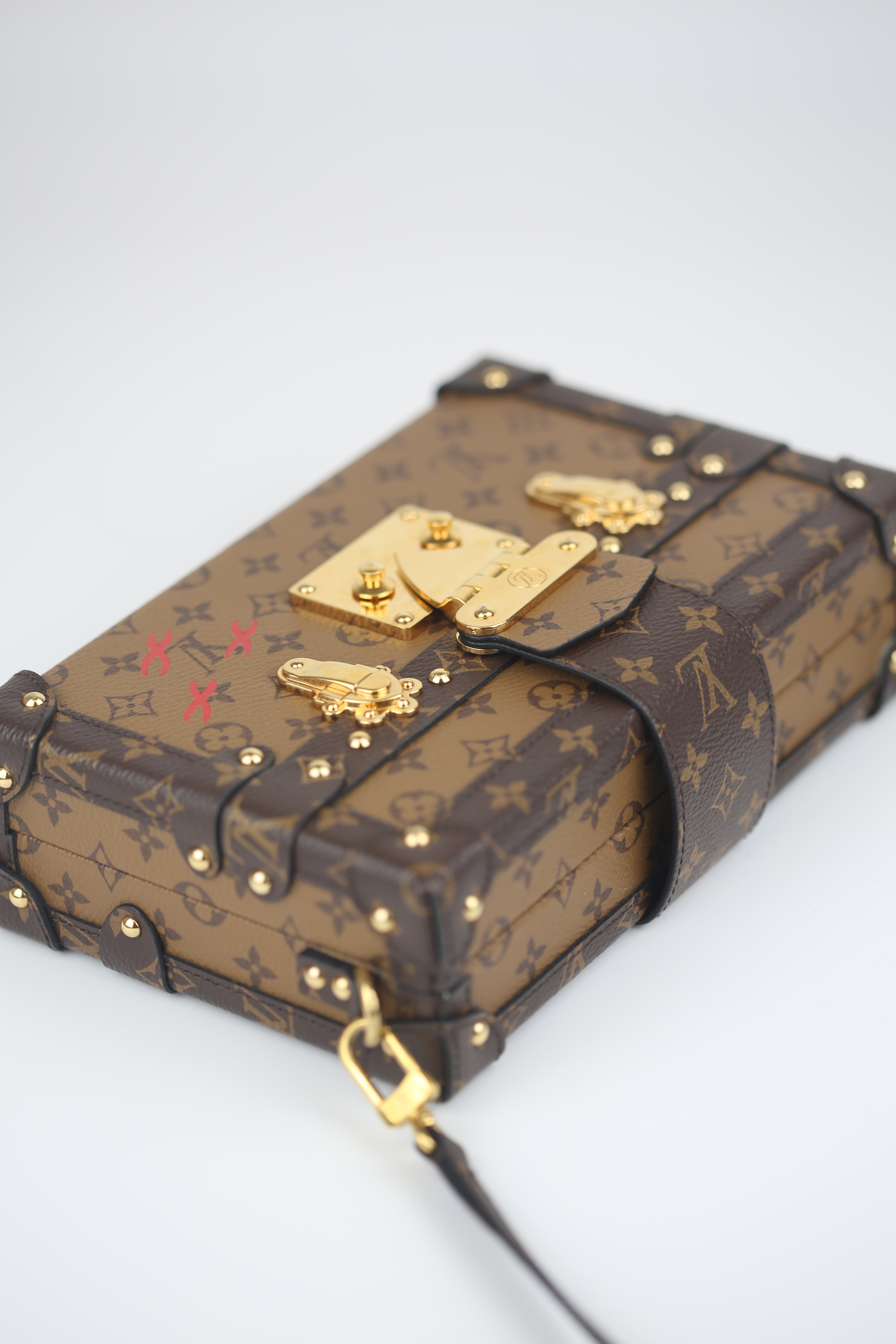 LOUIS VUITTON Monogram Petite Malle Black