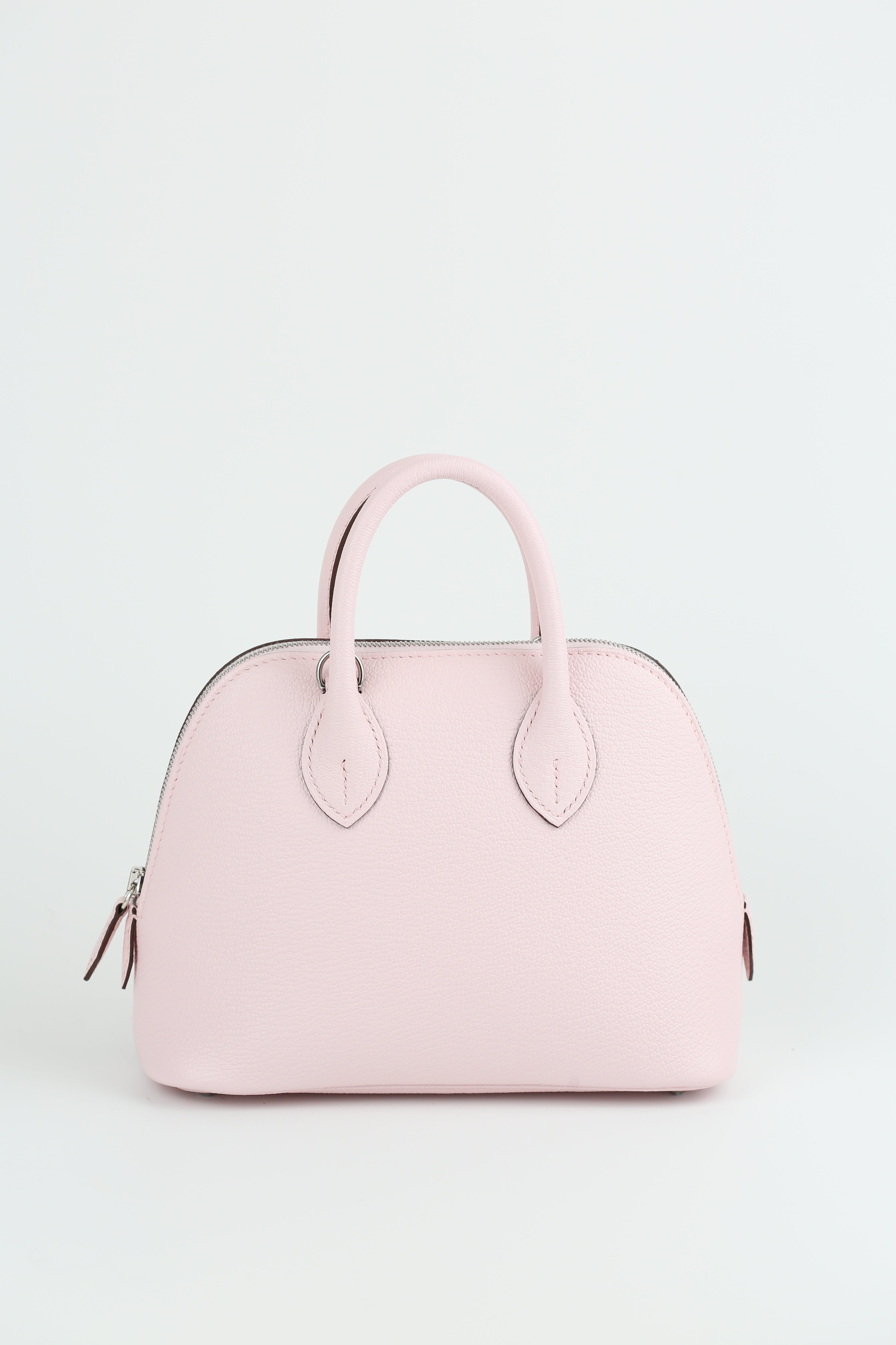 HERMÈS Mini Bolide Chevre Rose Darling
