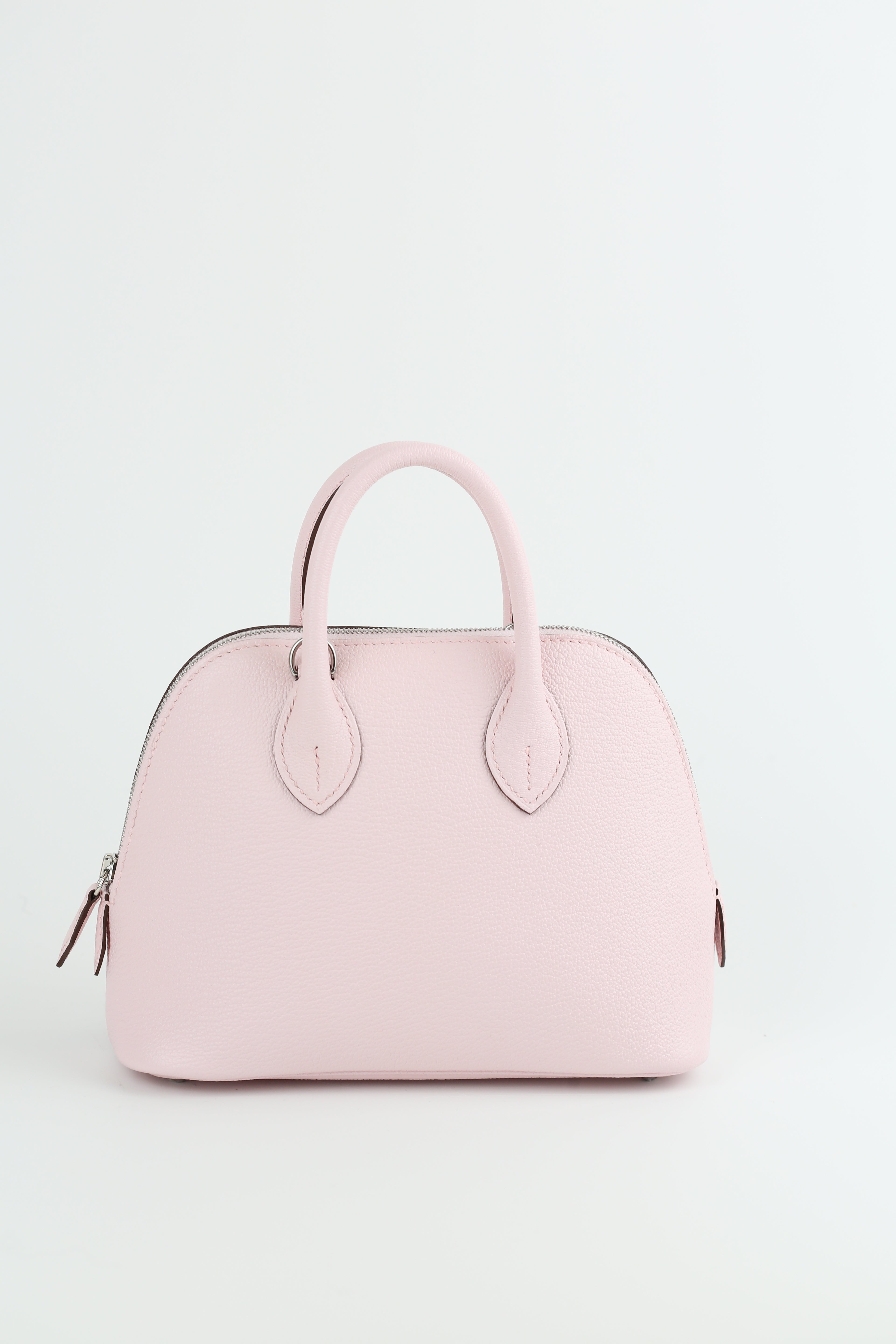 HERMÈS Mini Bolide Chevre Rose Darling