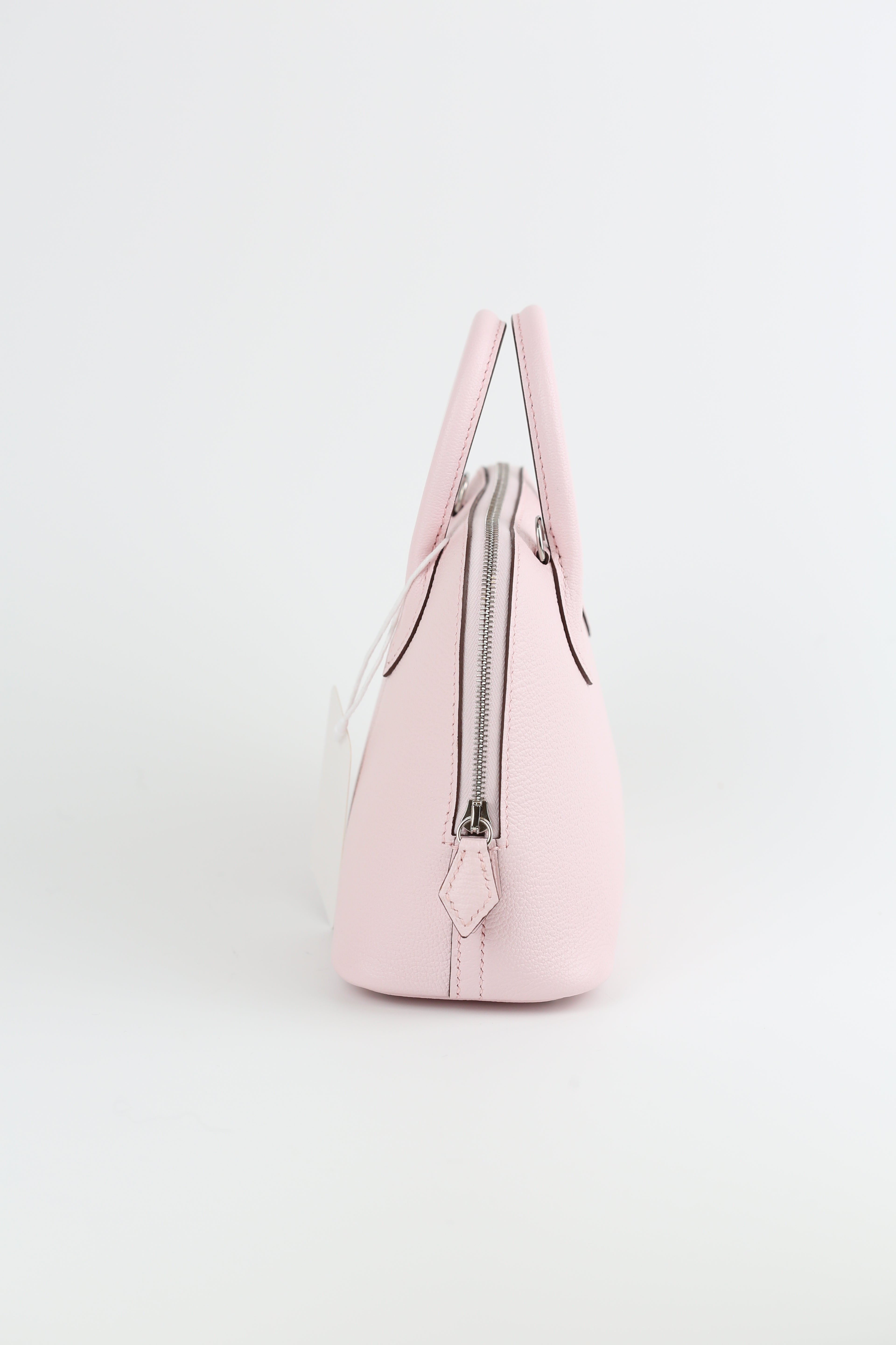 HERMÈS Mini Bolide Chevre Rose Darling