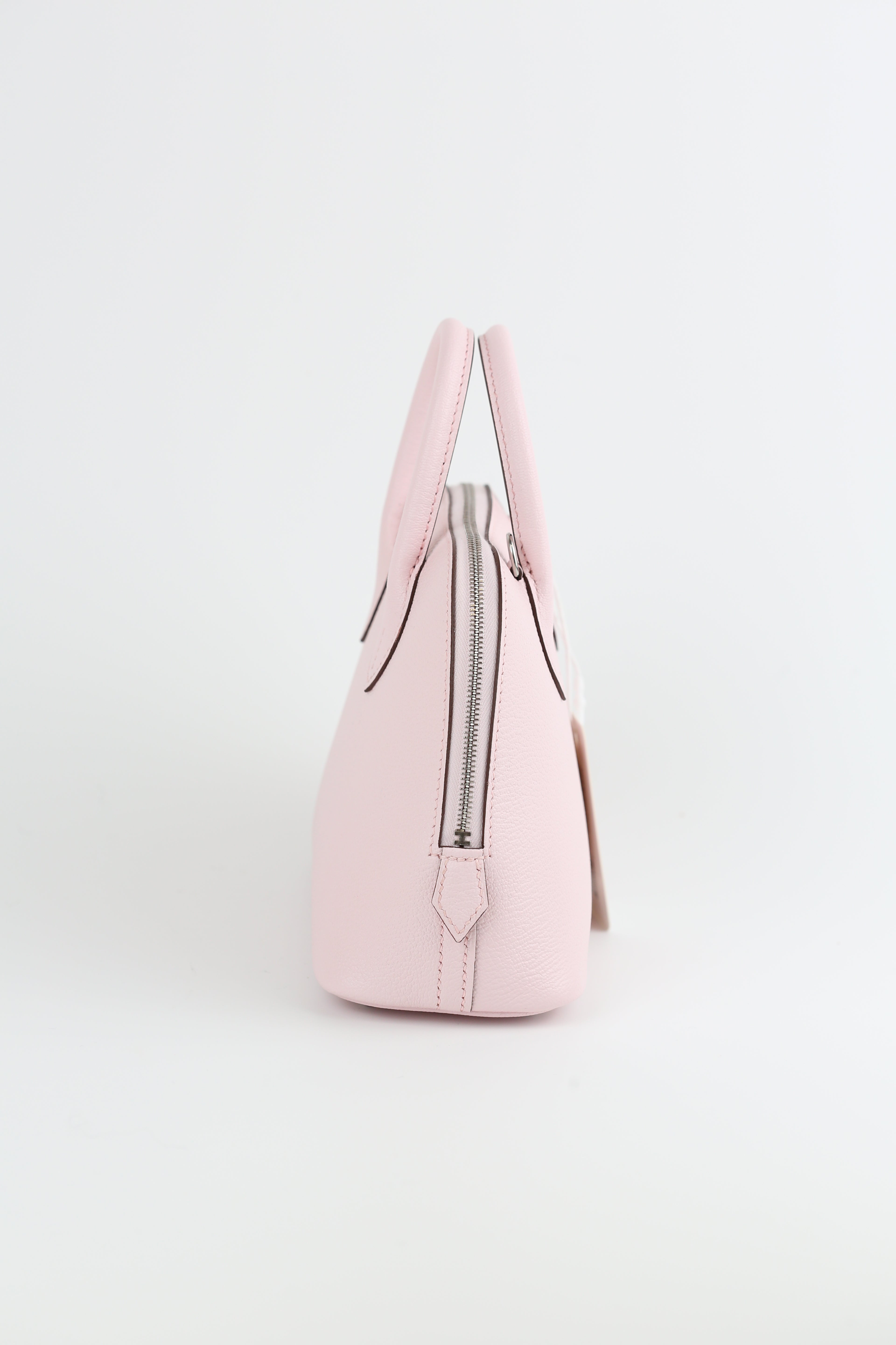 HERMÈS Mini Bolide Chevre Rose Darling