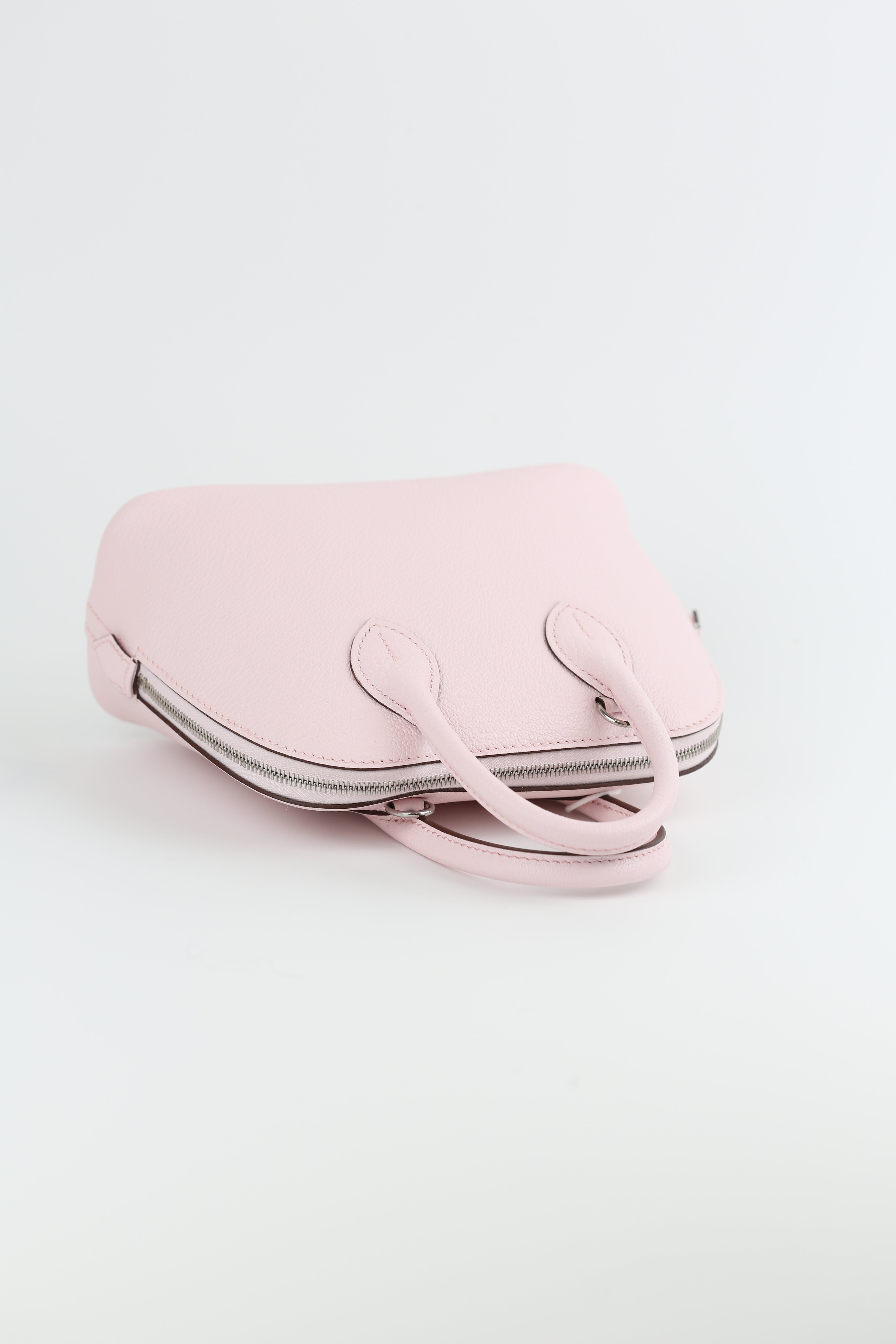 HERMÈS Mini Bolide Chevre Rose Darling