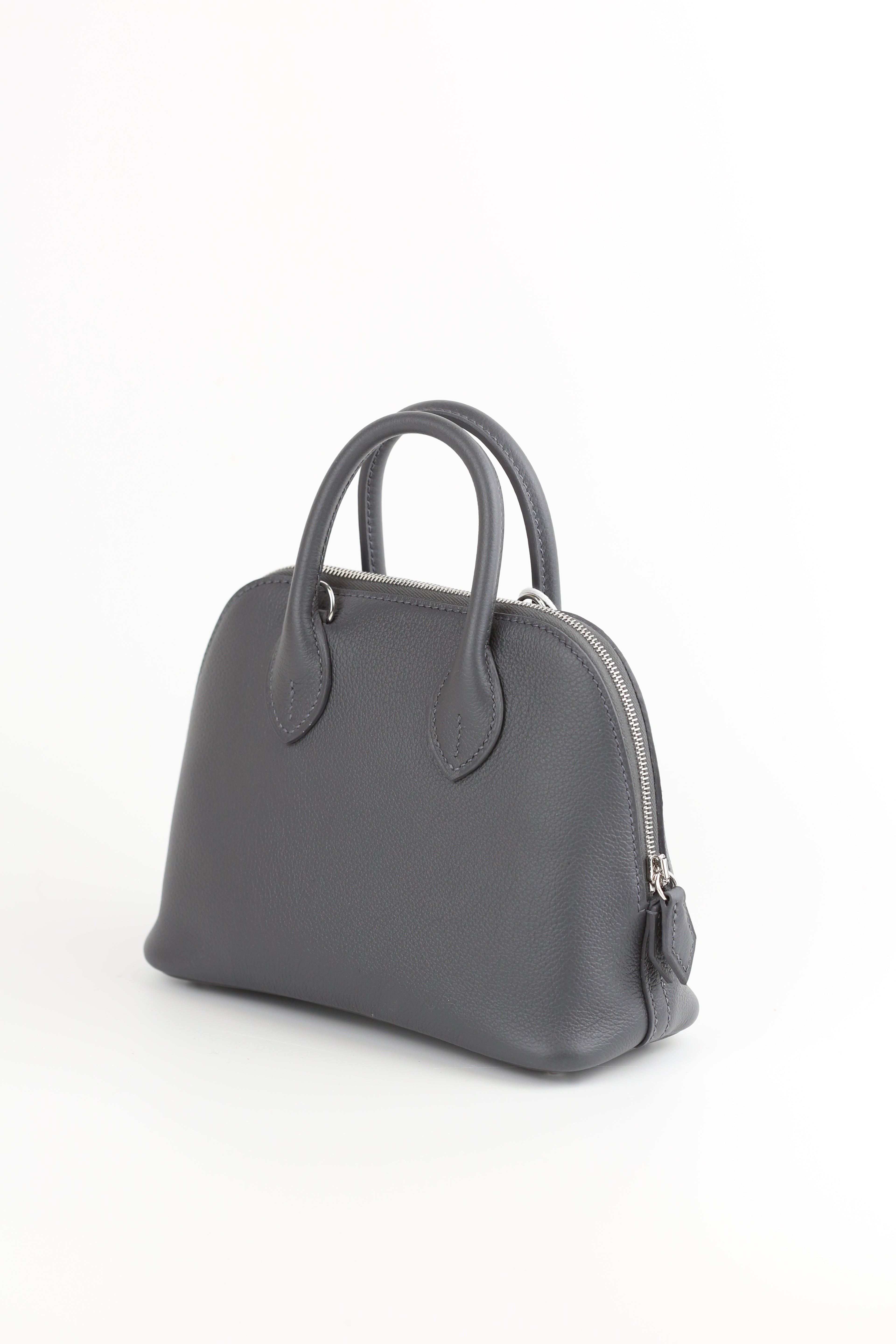 HERMÈS Mini Bolide Evercolor Ardoise