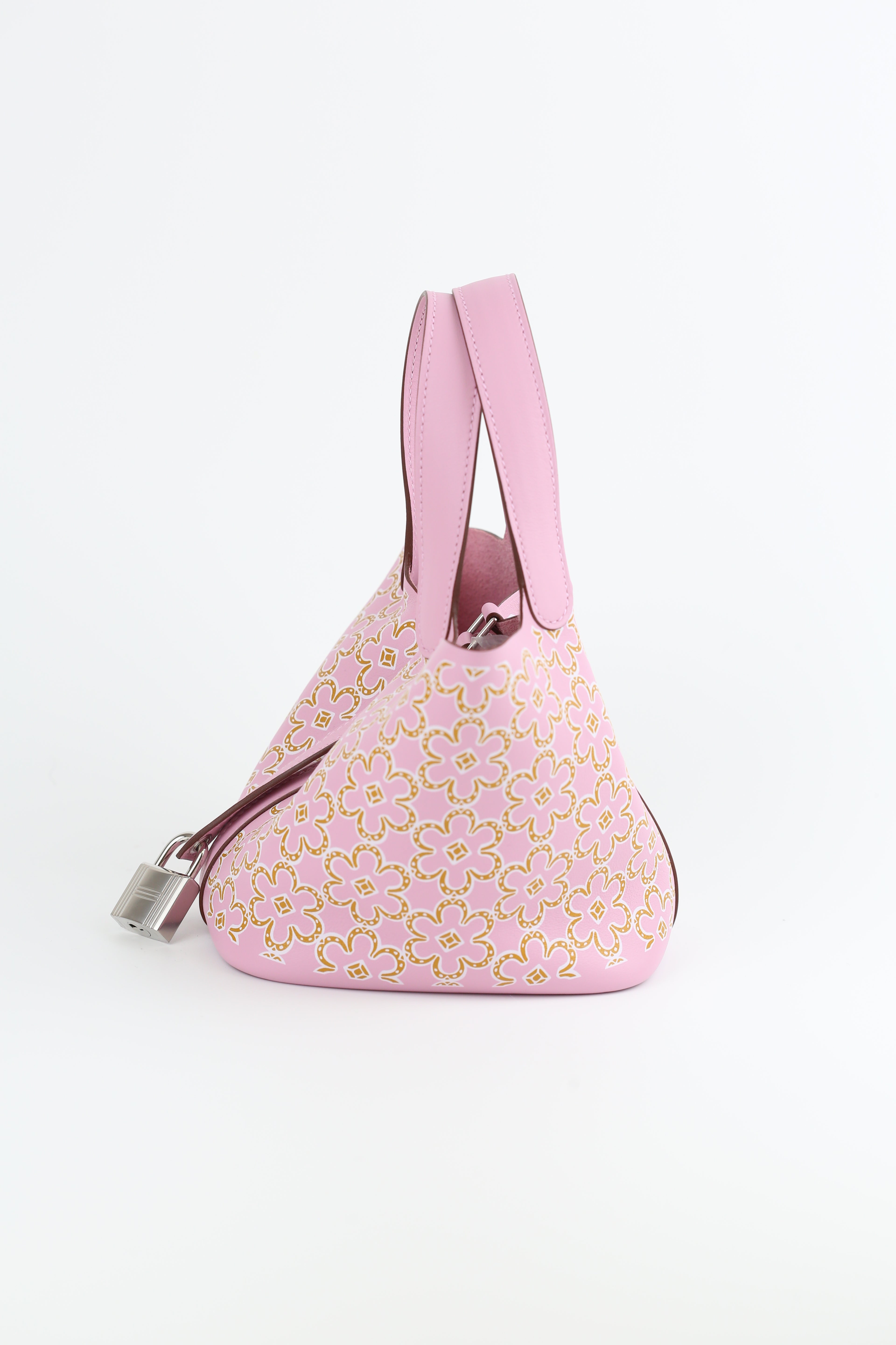 HERMÈS Swift Micro Lucky Daisy Picotin Lock Mauve Sylvestre