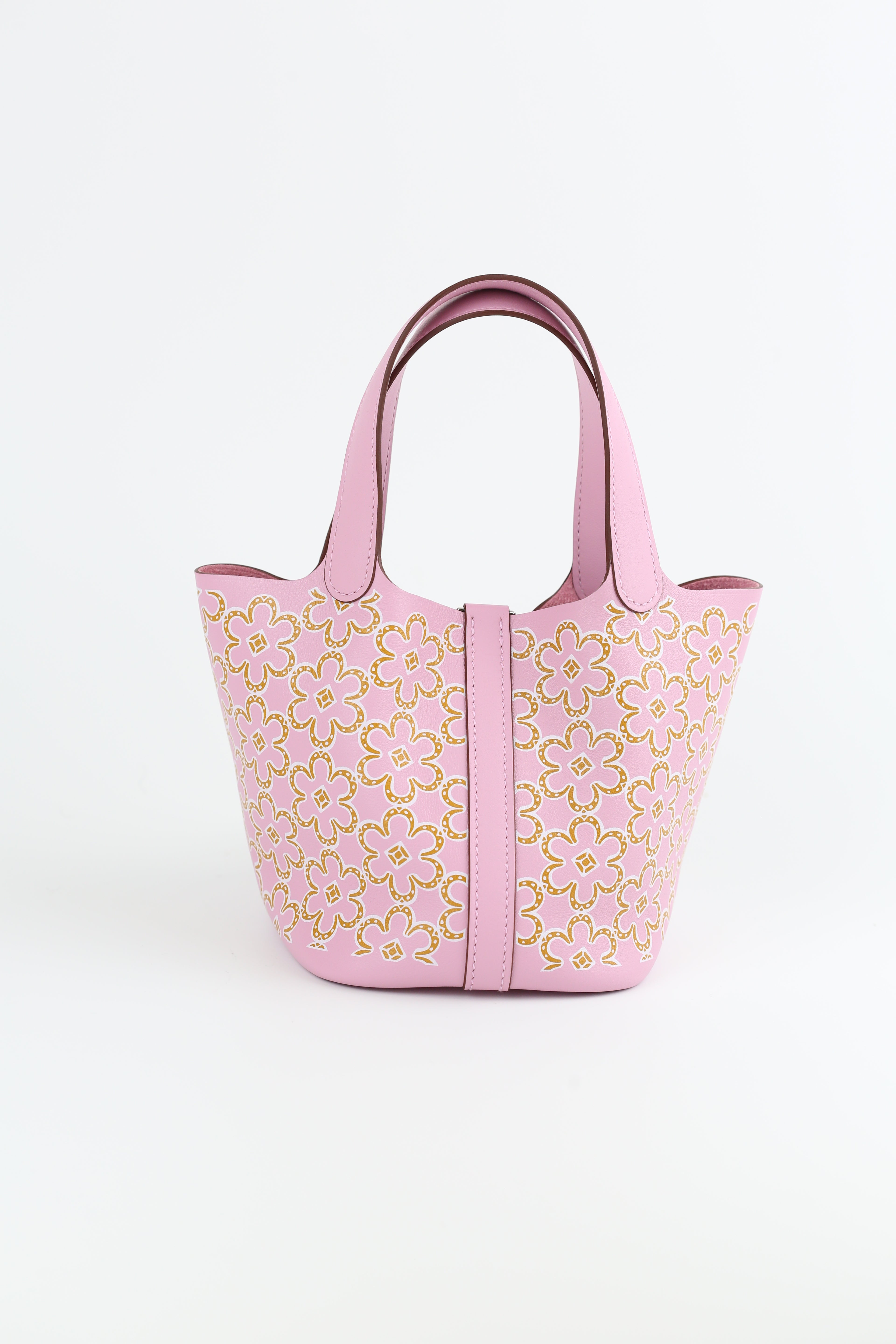 HERMÈS Swift Micro Lucky Daisy Picotin Lock Mauve Sylvestre