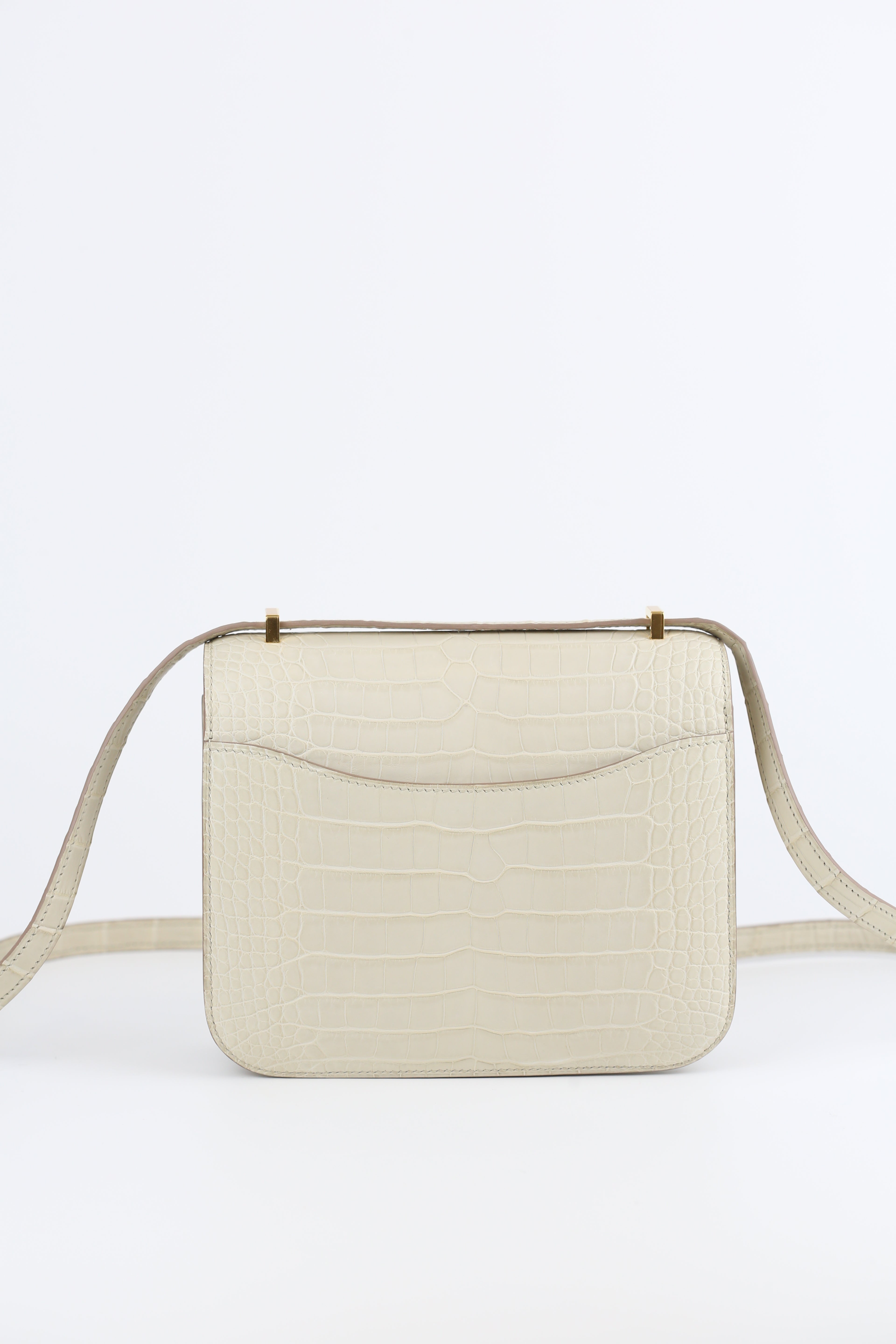 HERMES Alligator mini Constance Beton