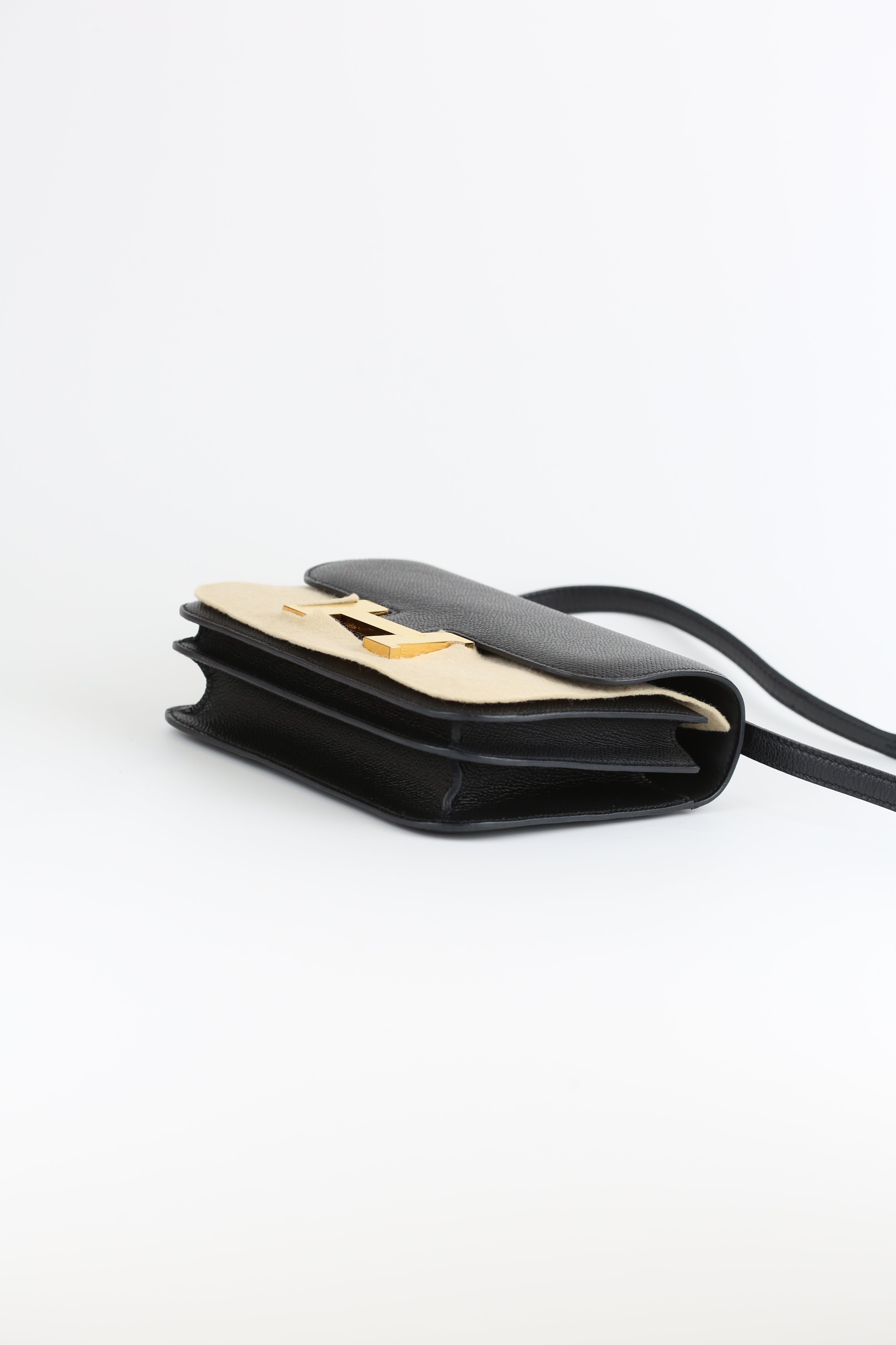 HERMES Epsom mini Constance Noir
