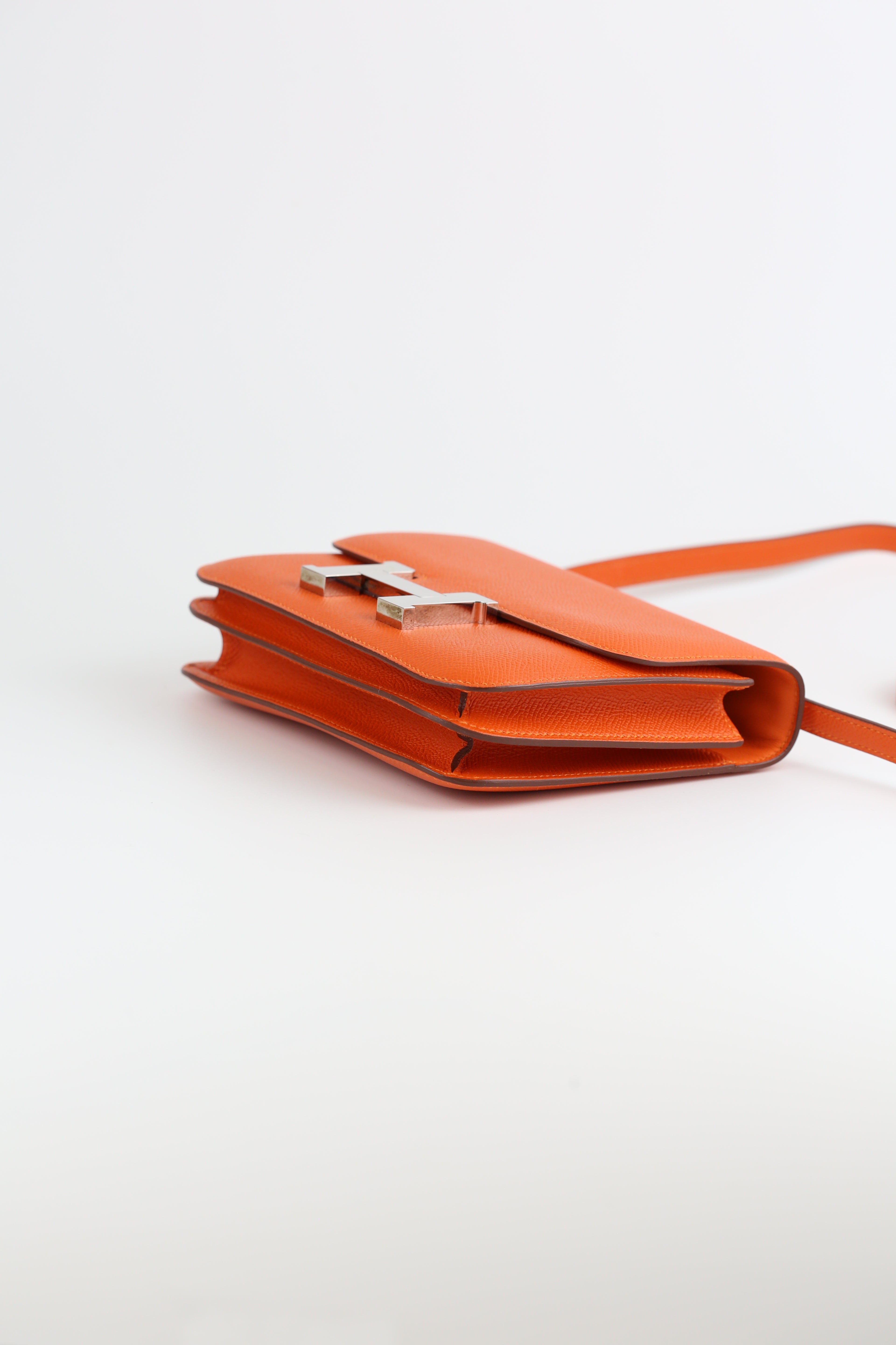 HERMES Epsom mini Constance Orange