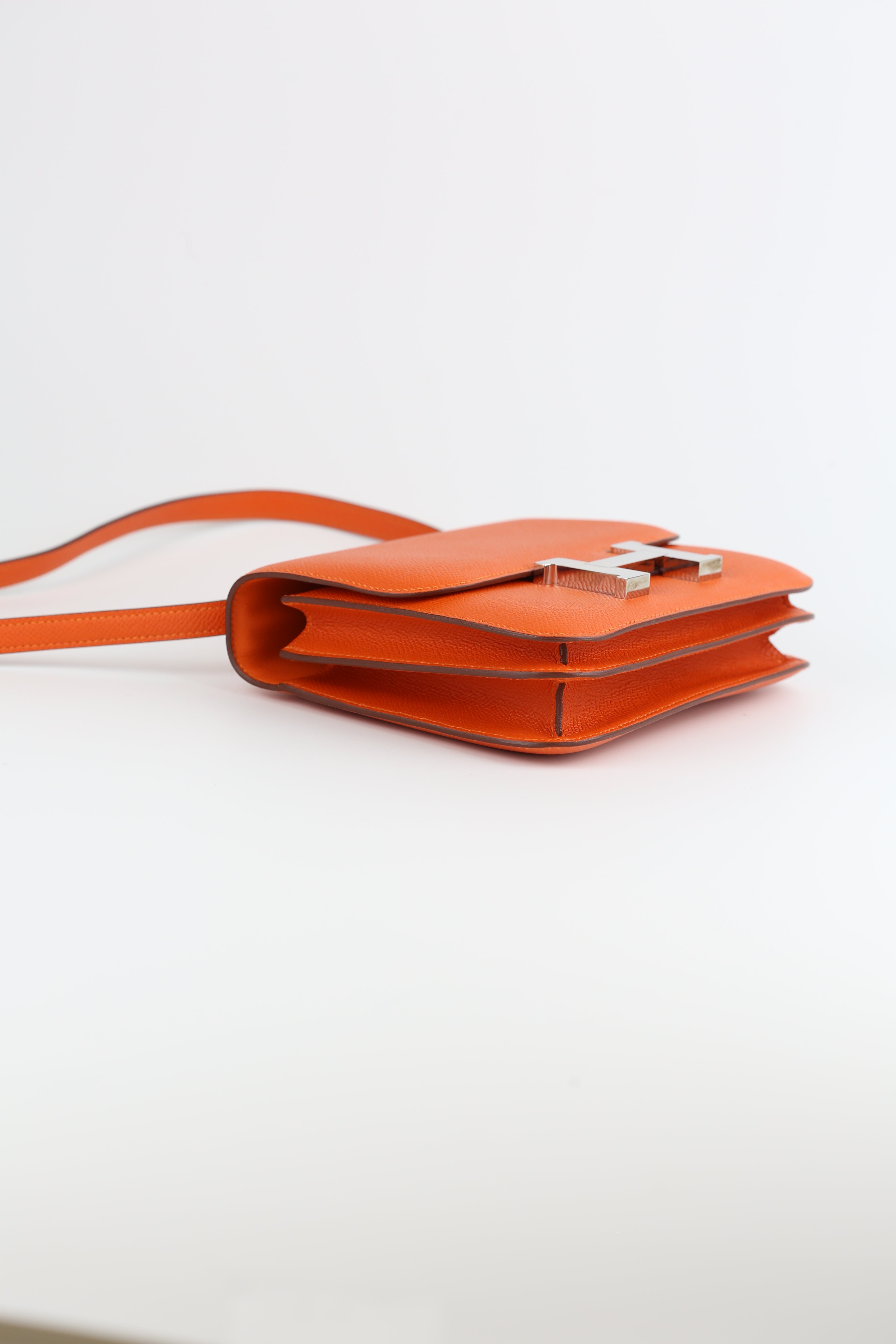 HERMES Epsom mini Constance Orange
