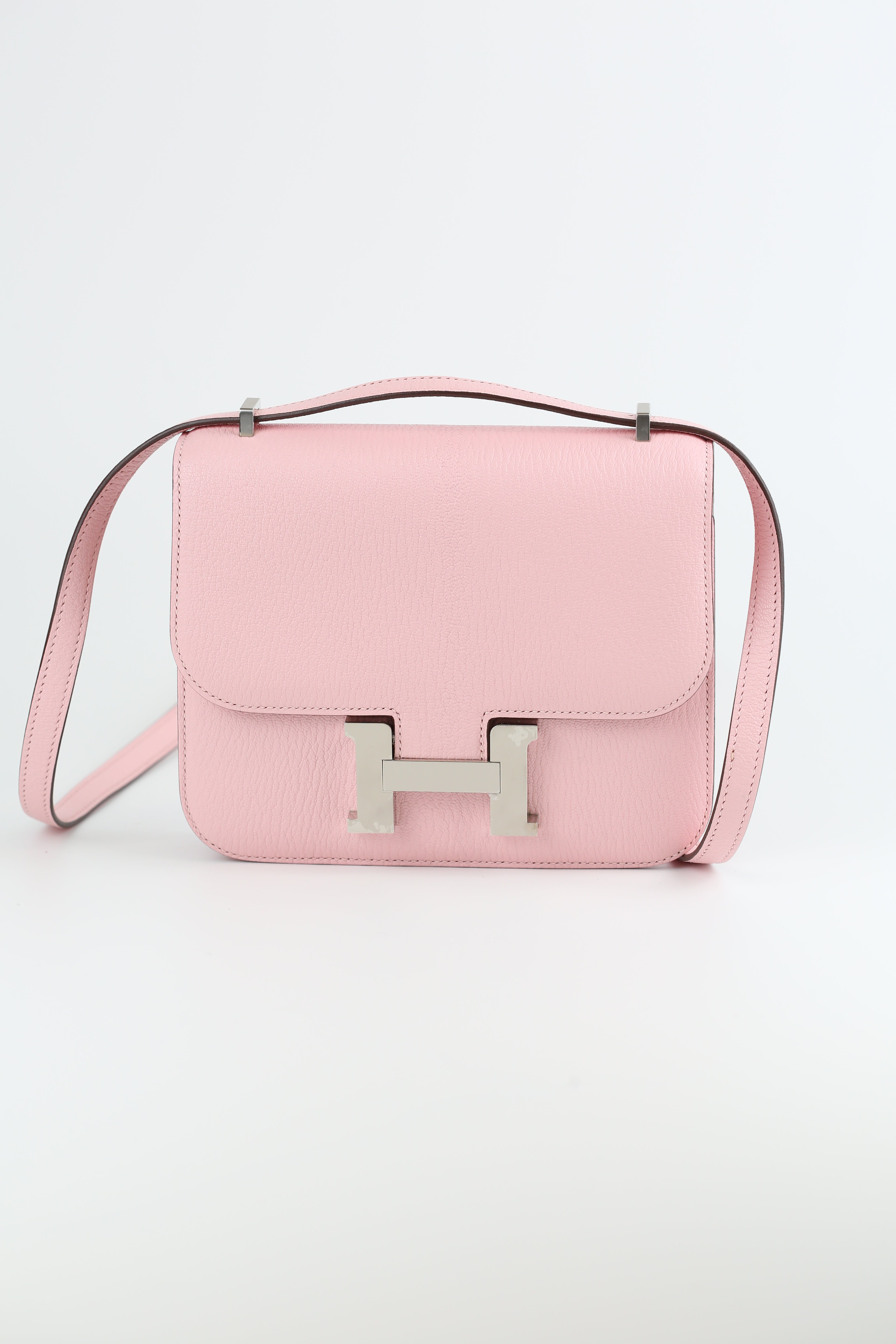 HERMES Chevre mini Constance Rose Sakura