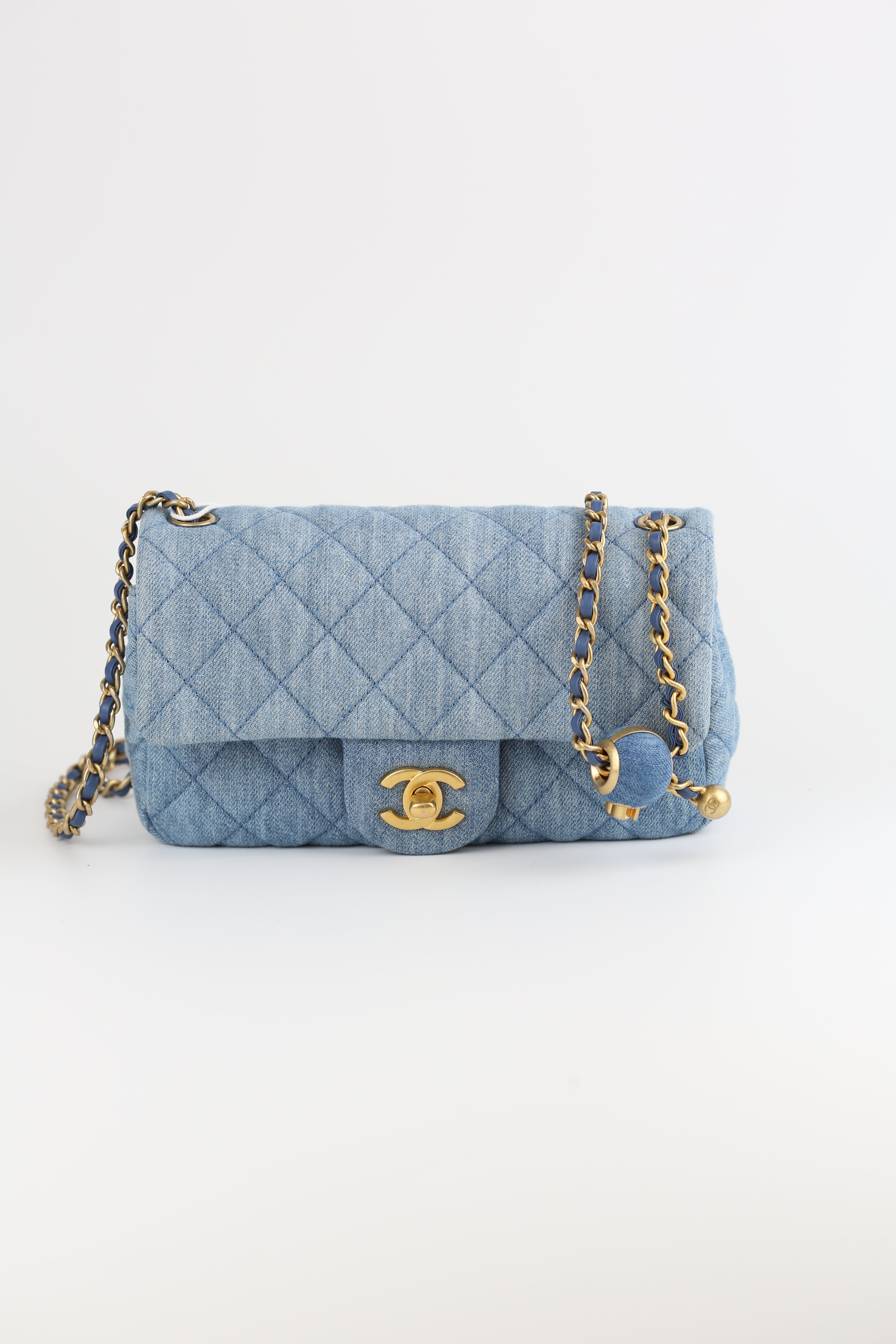 Chanel mini CF Jean Blue