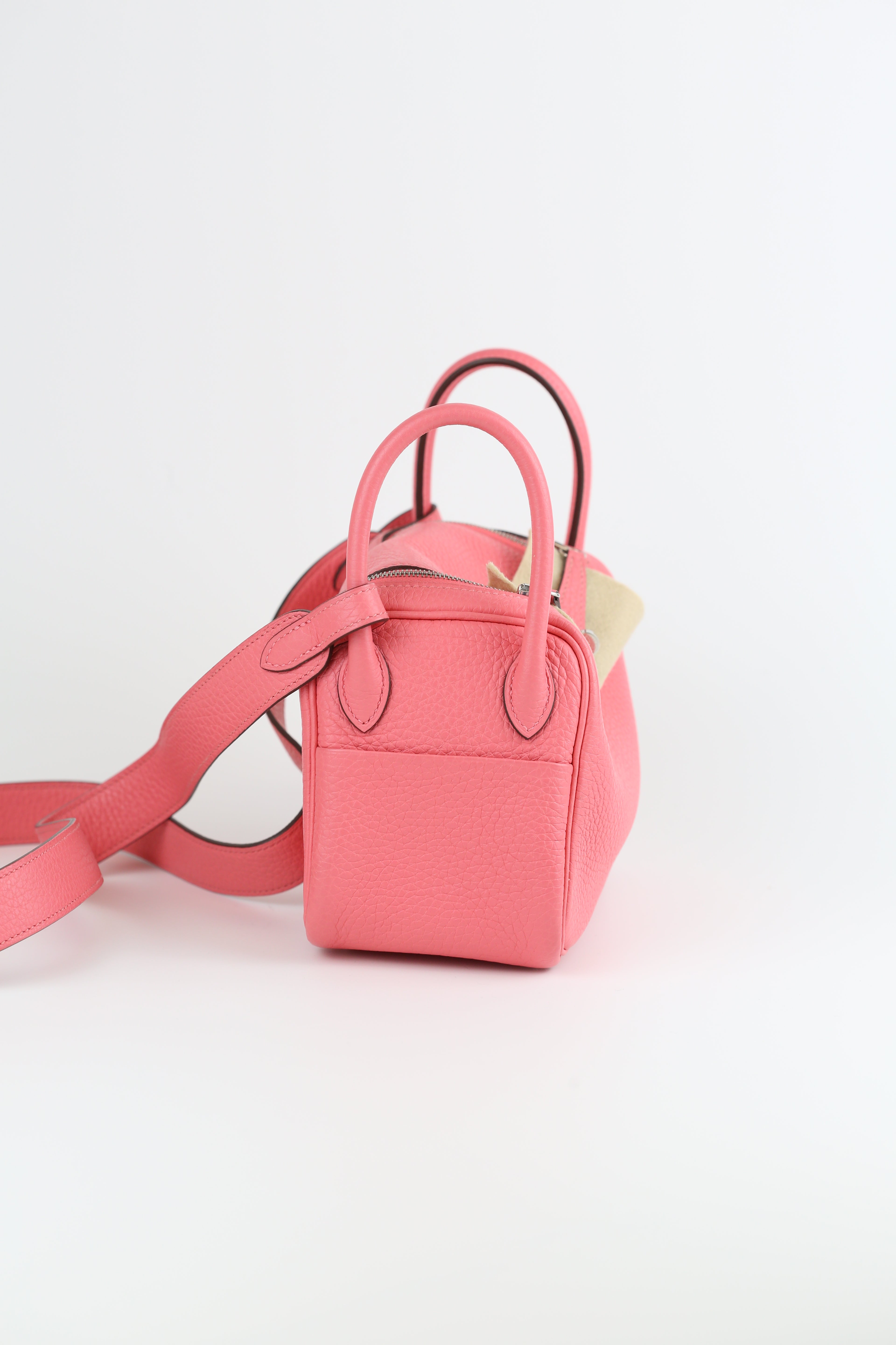 HERMÈS Clemence Mini Rose Azelee