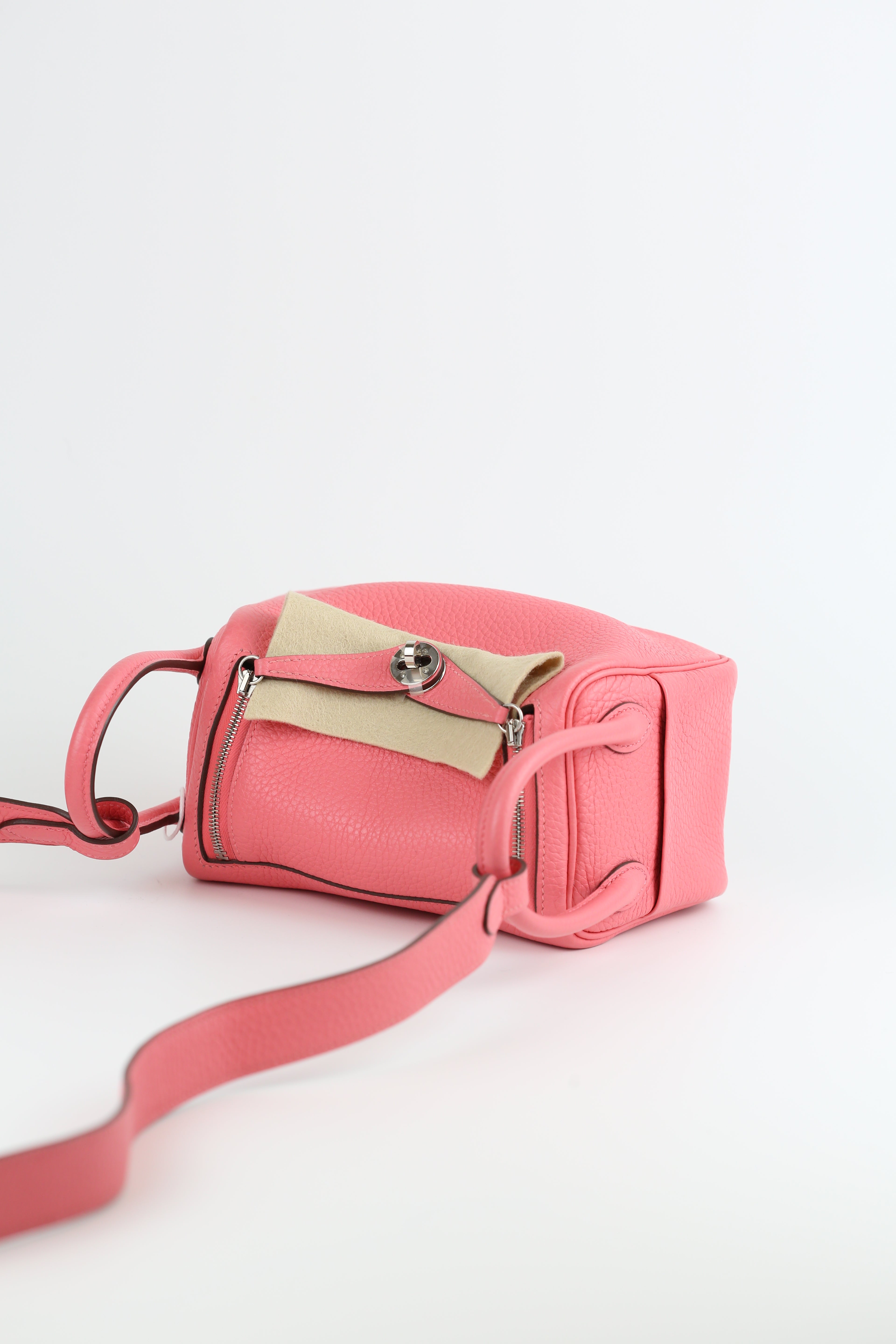 HERMÈS Clemence Mini Rose Azelee
