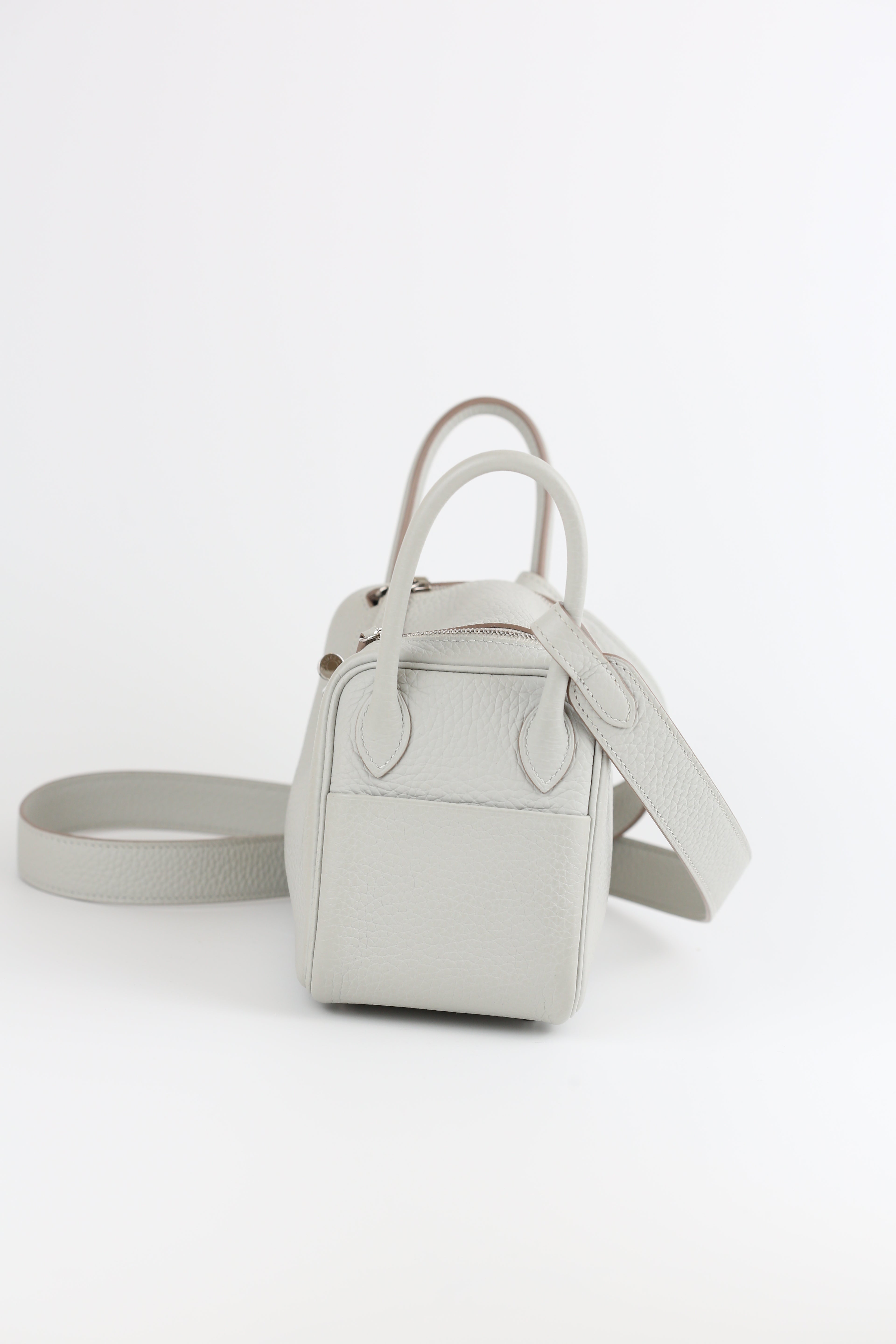 HERMÈS Clemence Mini Gris Perle