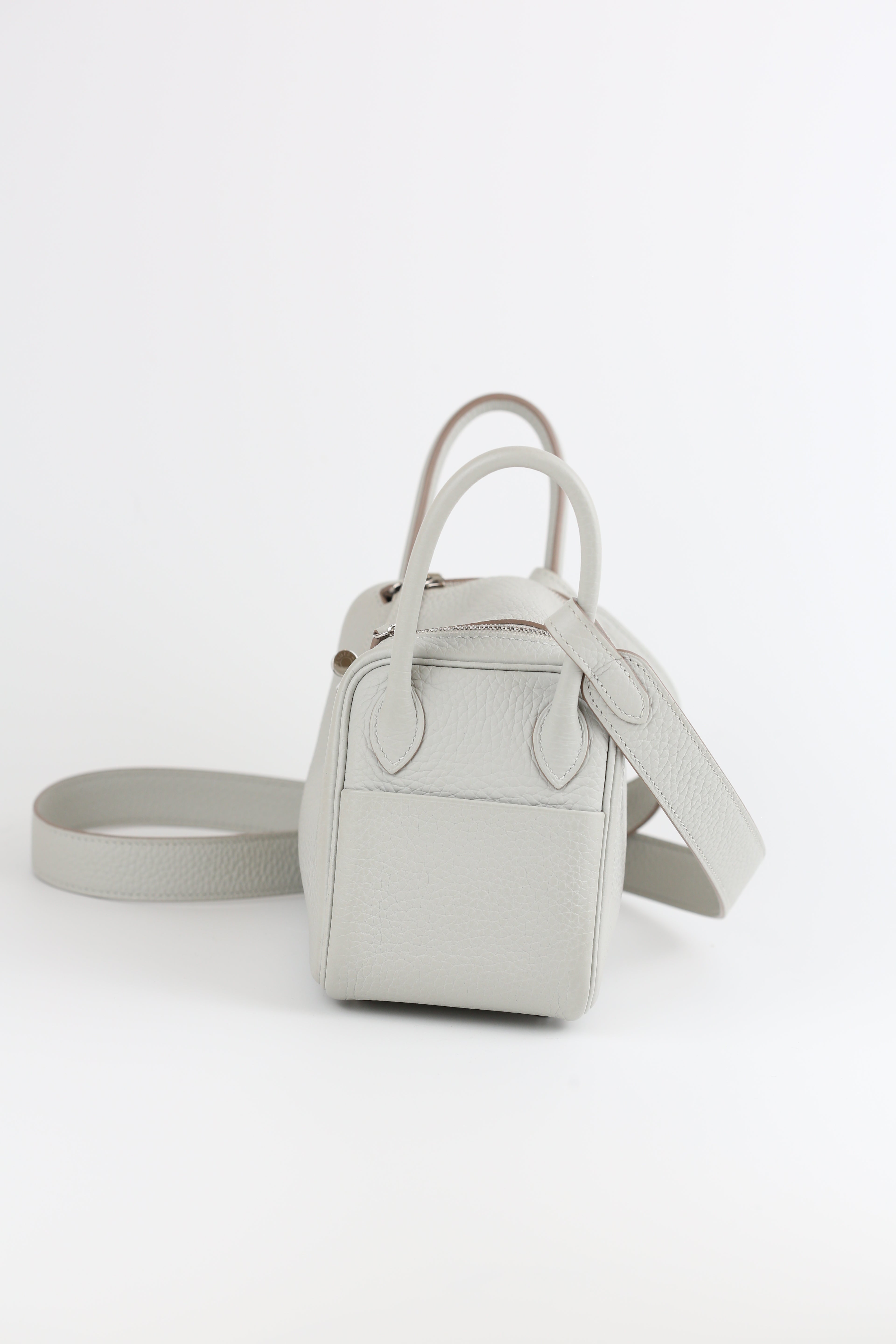 HERMÈS Clemence Mini Gris Perle