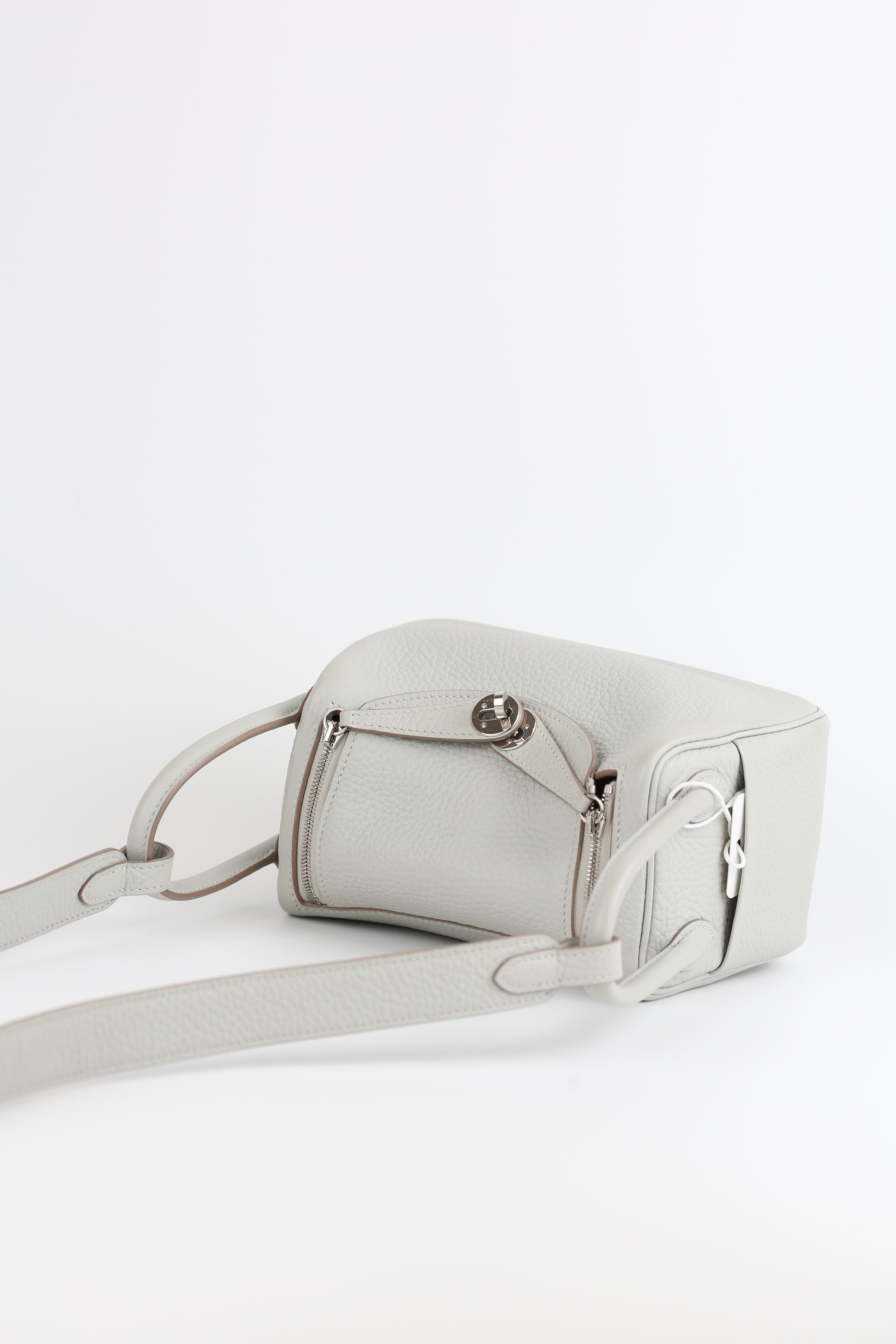 HERMÈS Clemence Mini Gris Perle