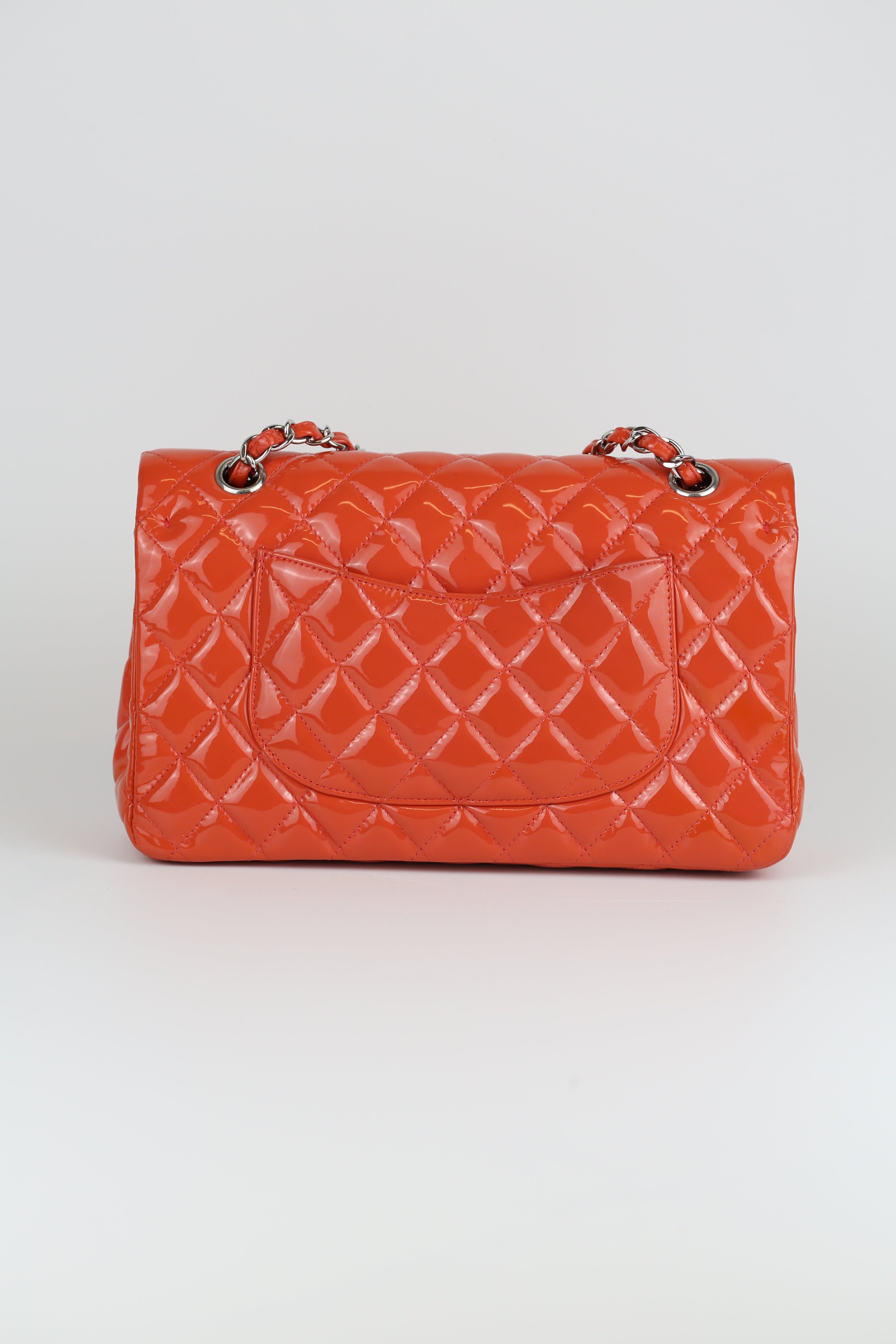 Chanel CF Patent orange