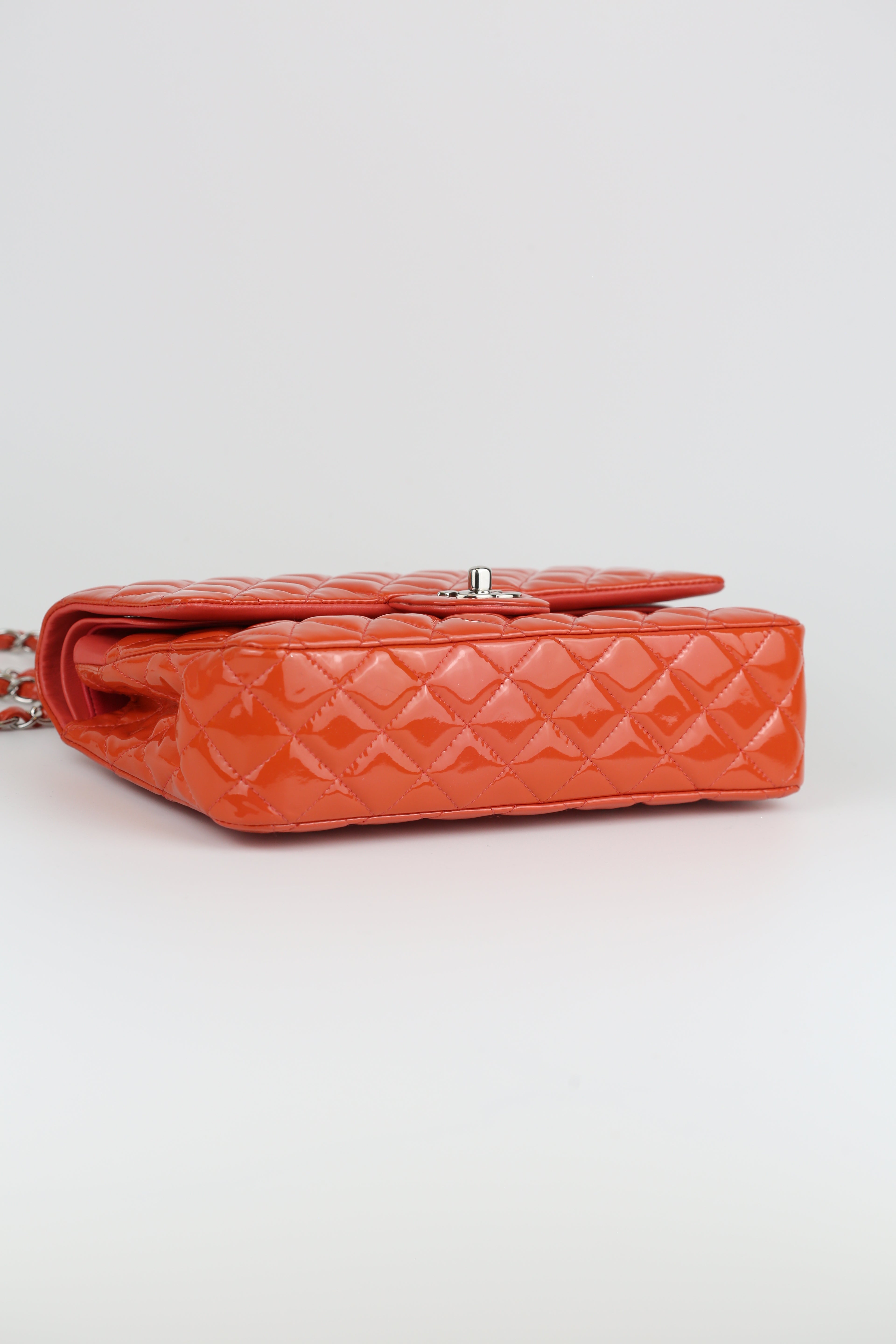Chanel CF Patent orange
