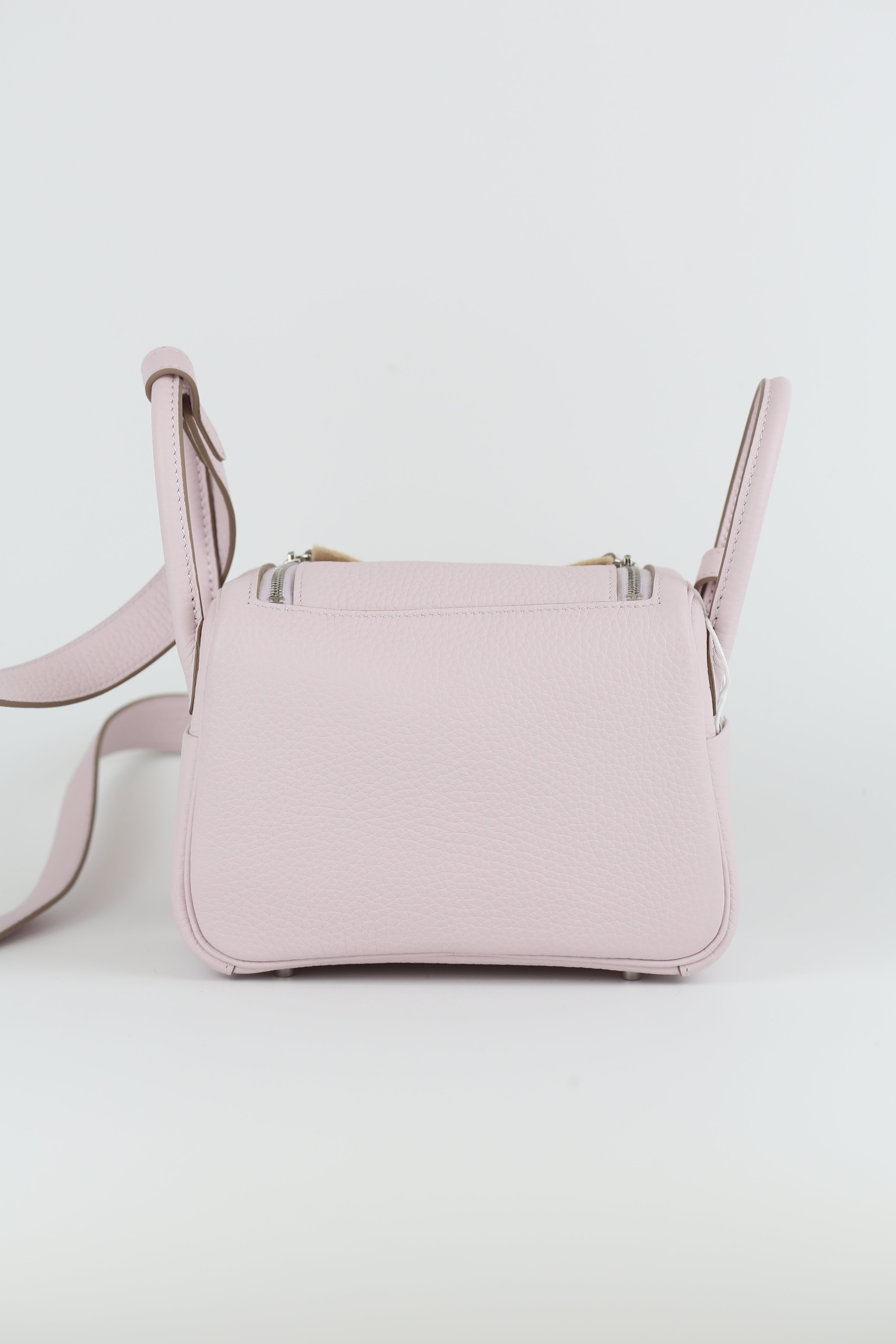 Hermes Clemence Mini Lindy Mauve pate