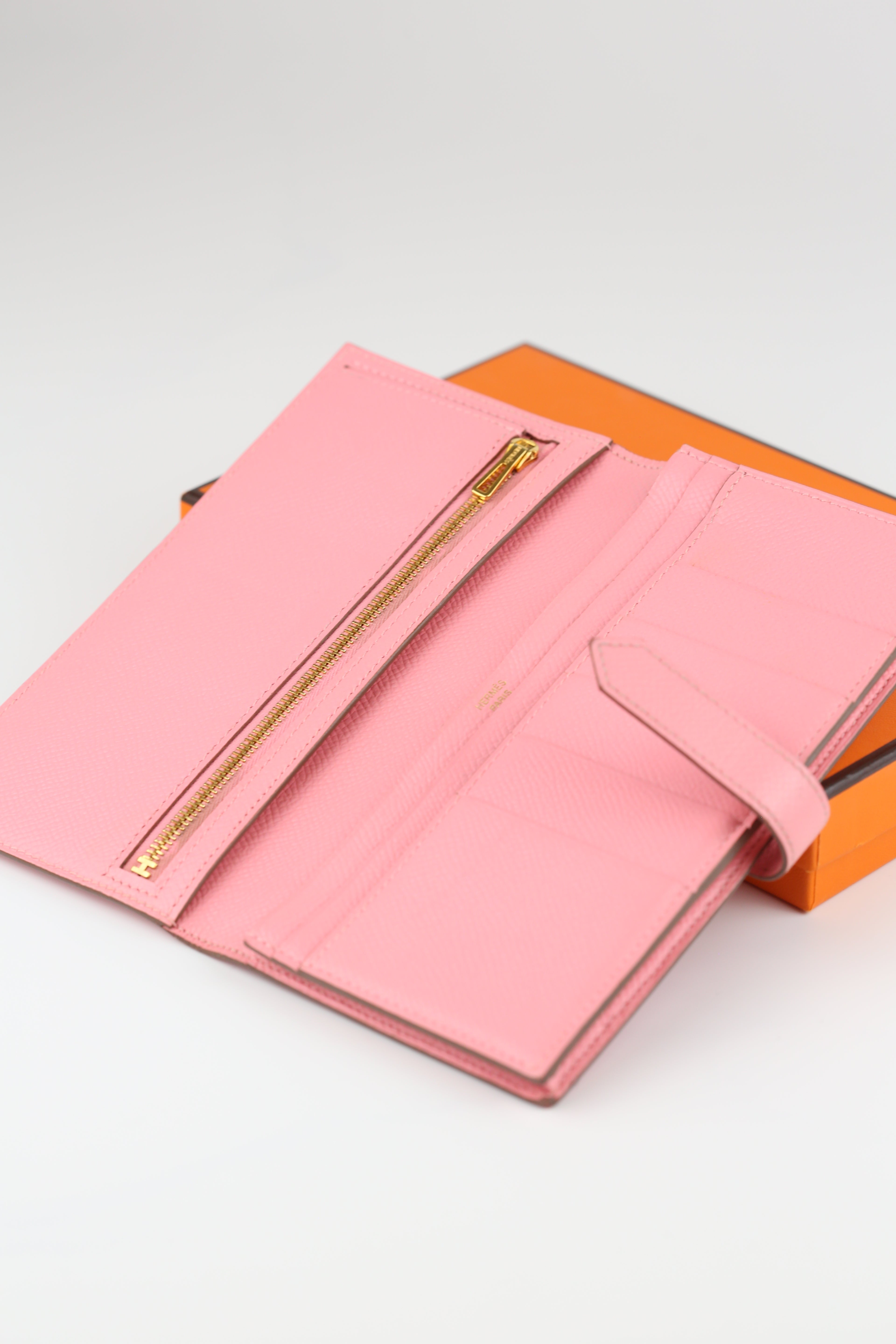 Hermes Bearn Wallet Pink