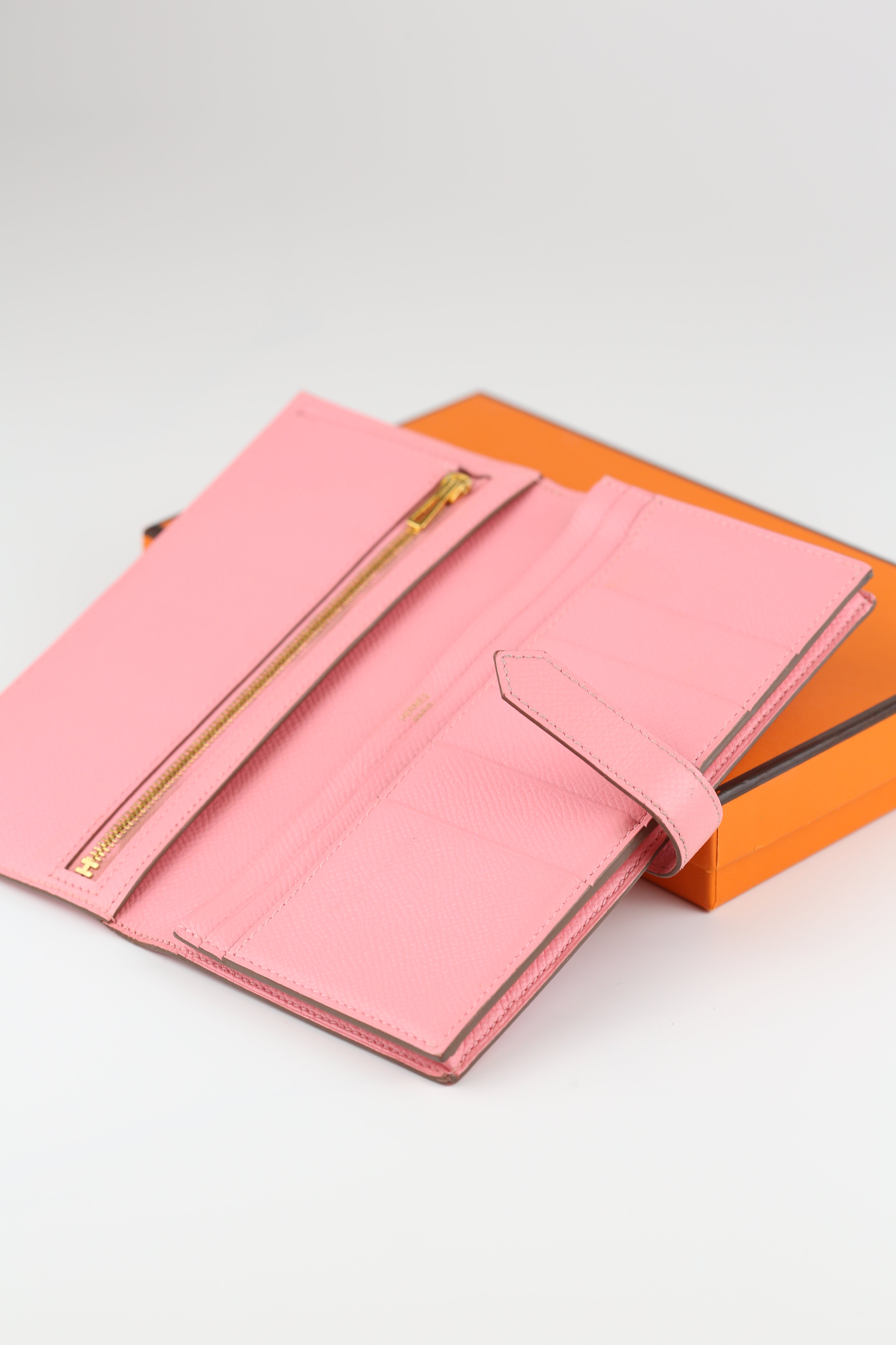 Hermes Bearn Wallet Pink
