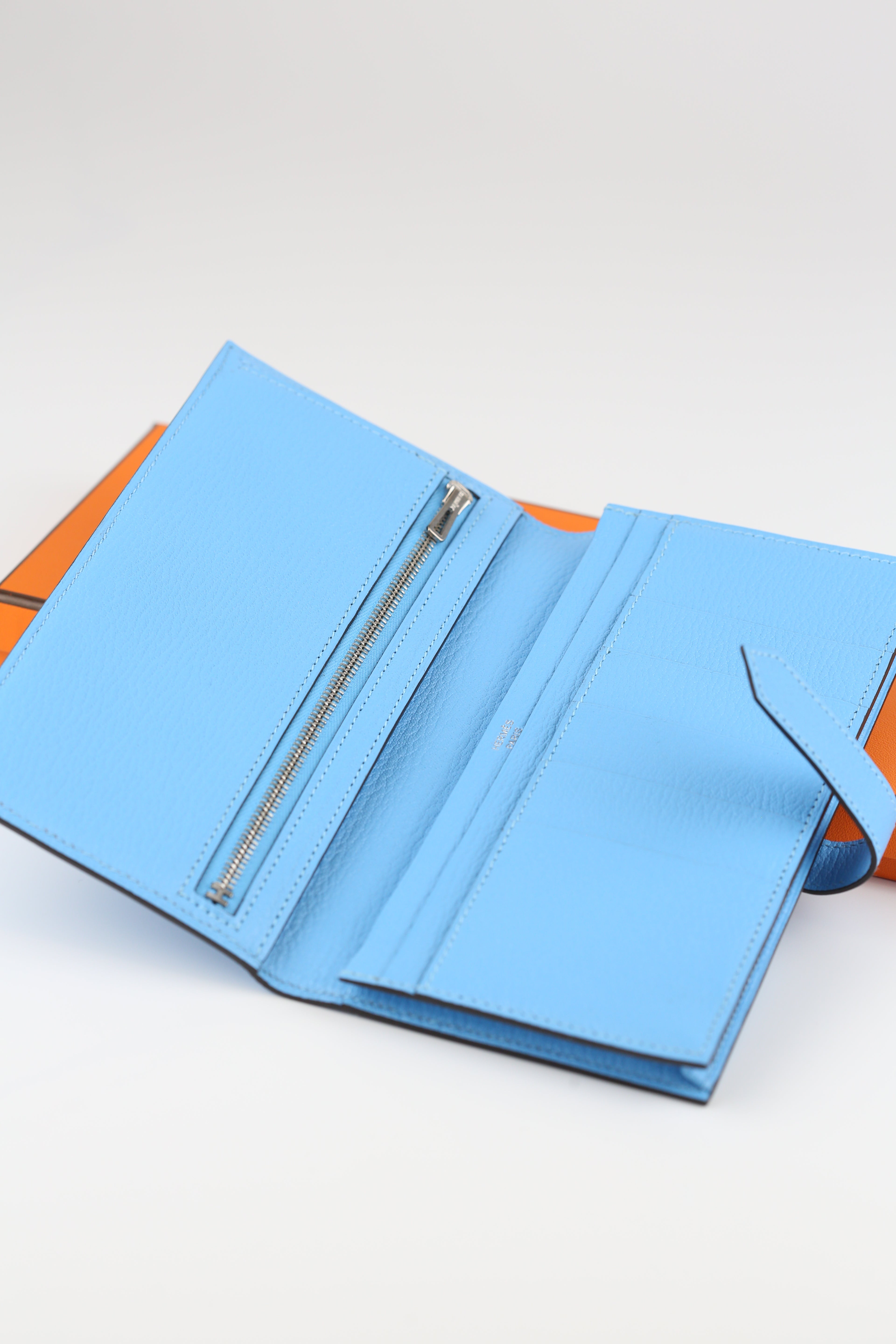 Hermes Bearn Wallet Blue