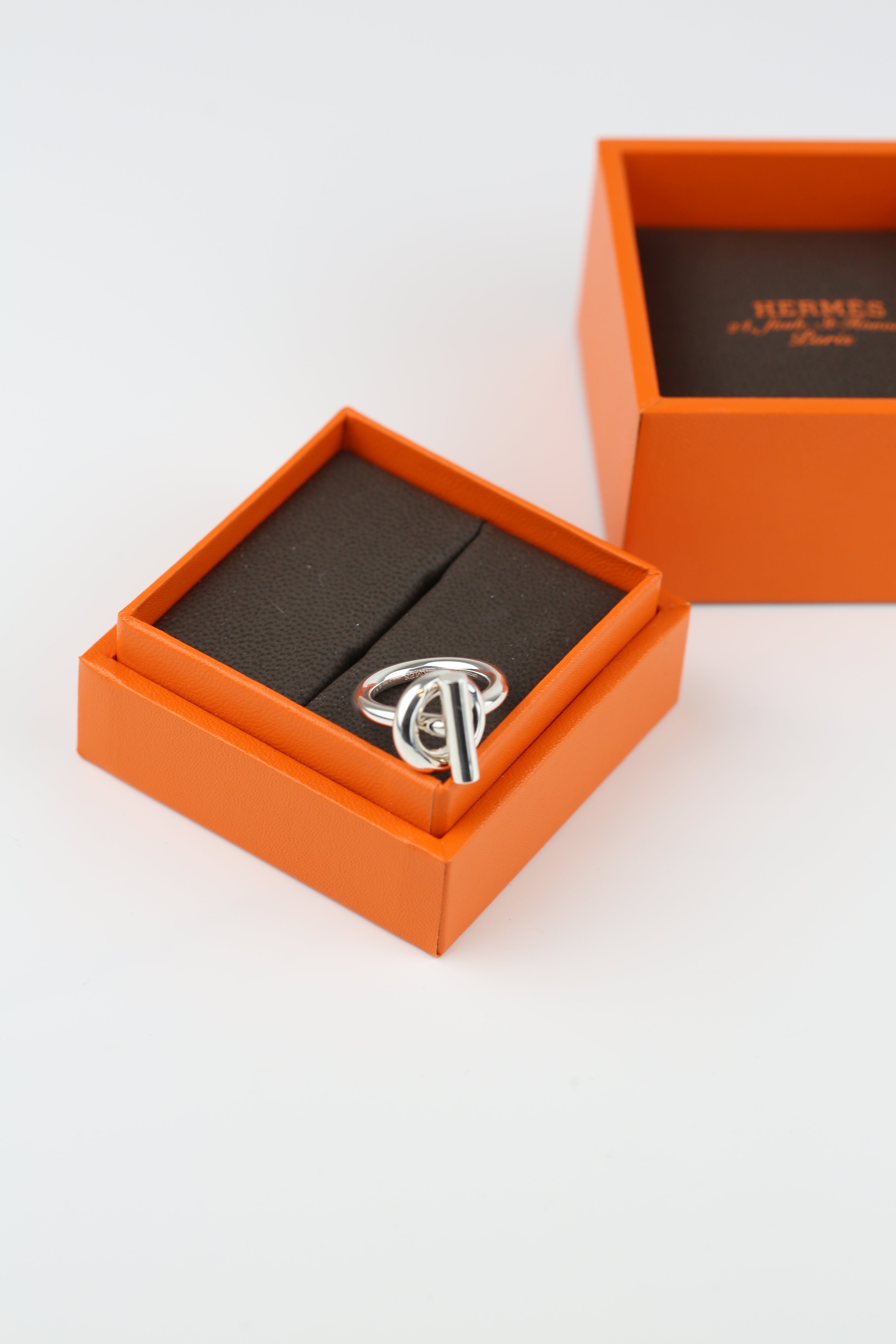 Hermes Silver Ring