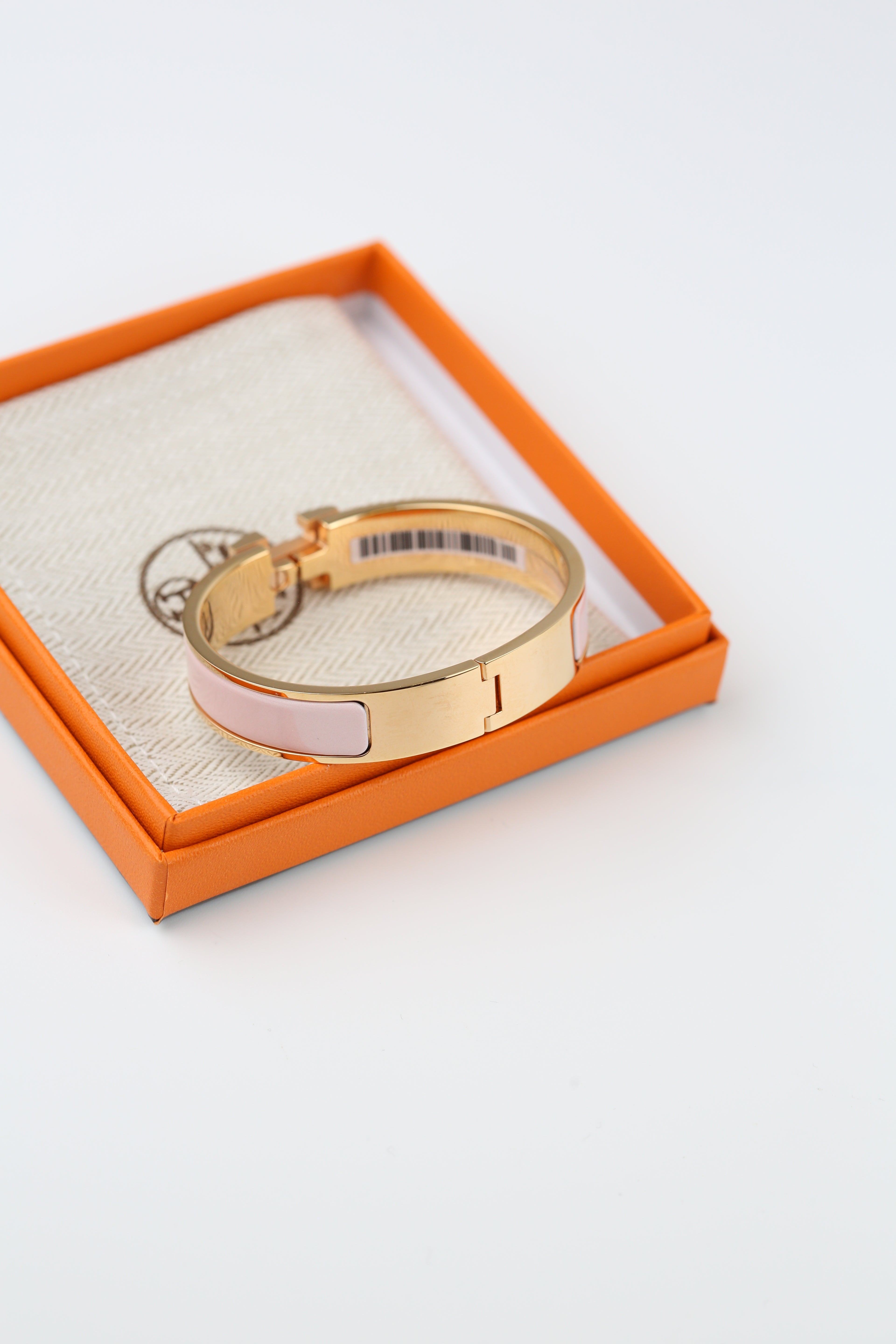 Hermes Clic H Bracelet Light Pink