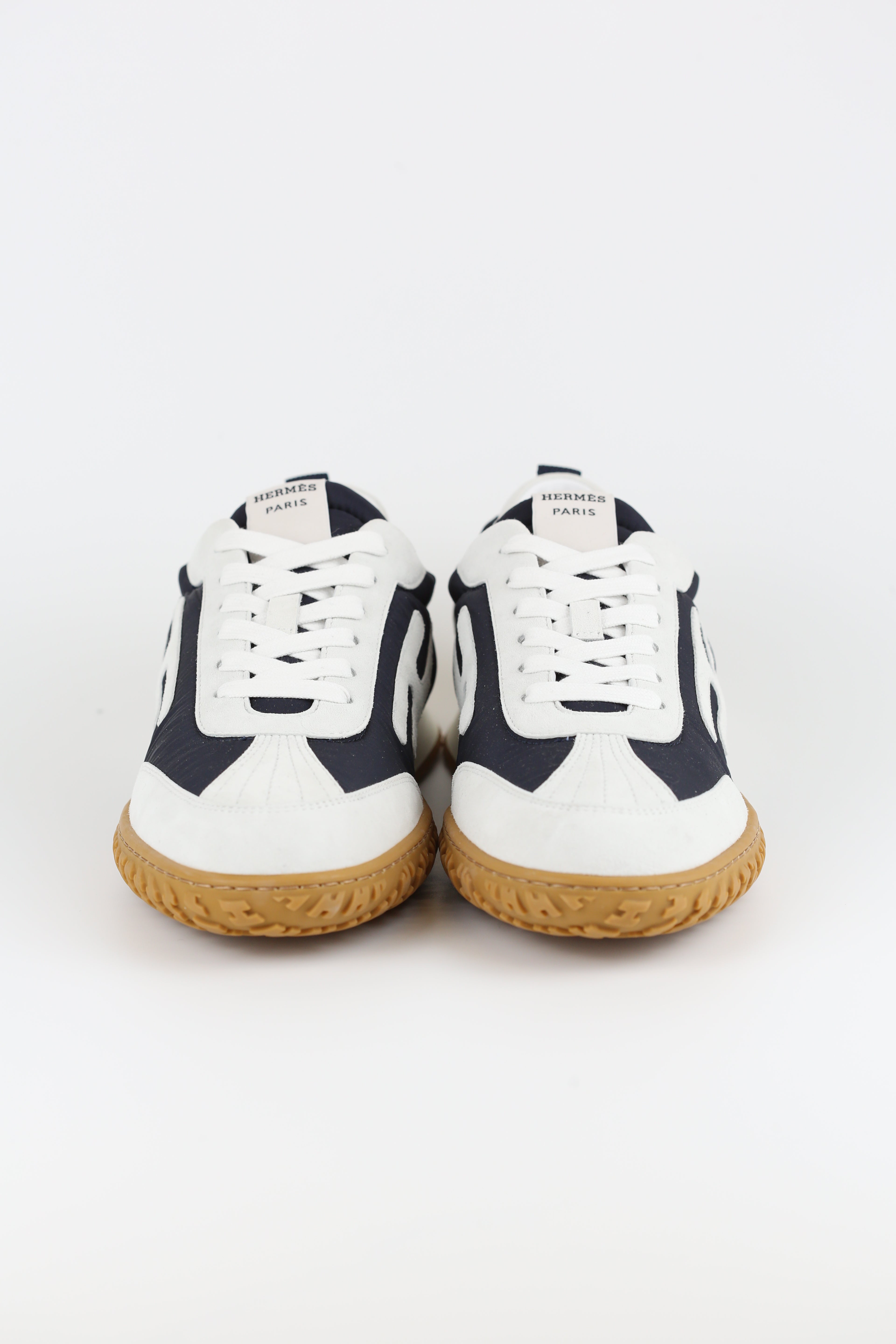 Hermes Men's Sneakers Navy & White size