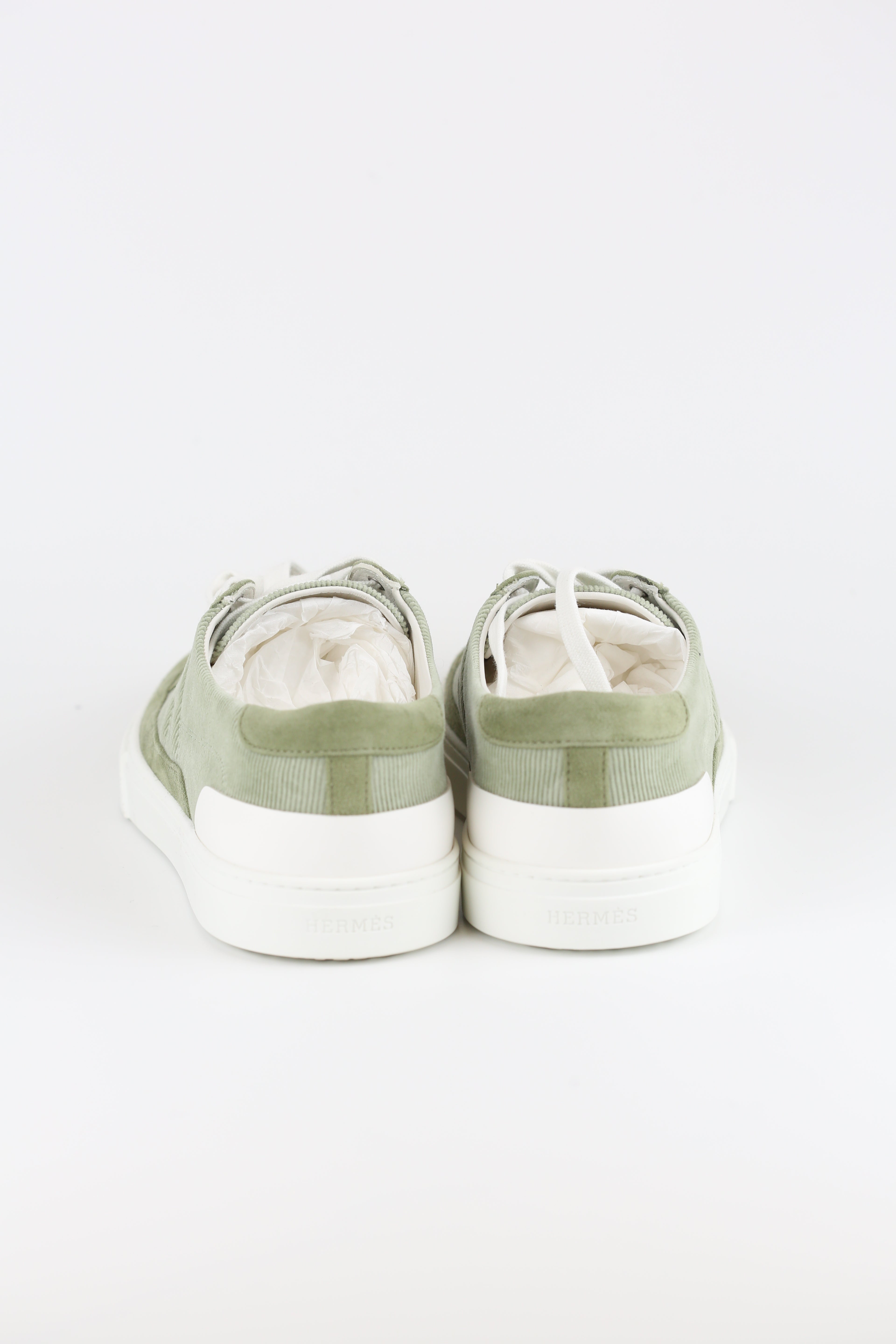 Hermes Men's Sneakers Light Green size