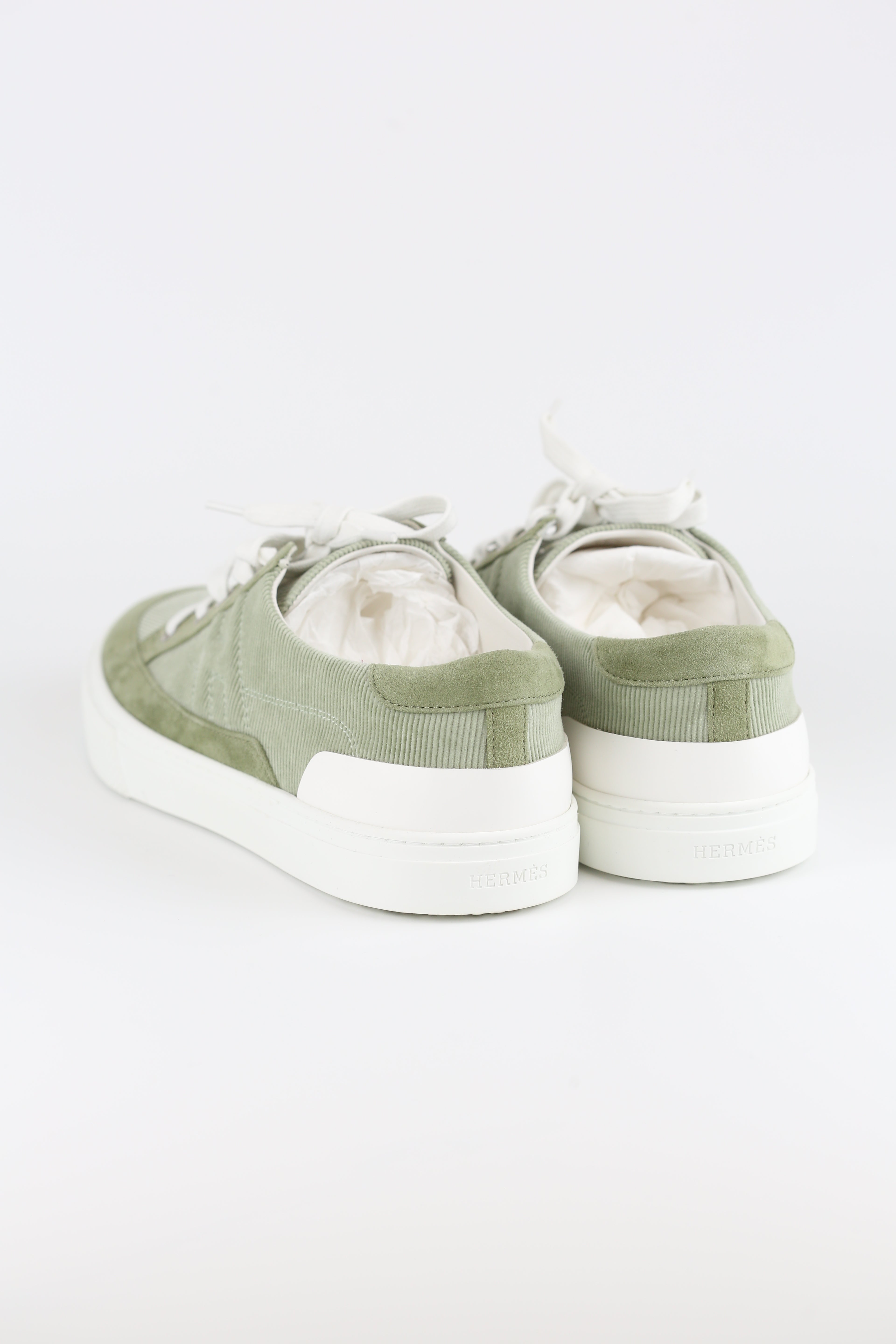 Hermes Men's Sneakers Light Green size