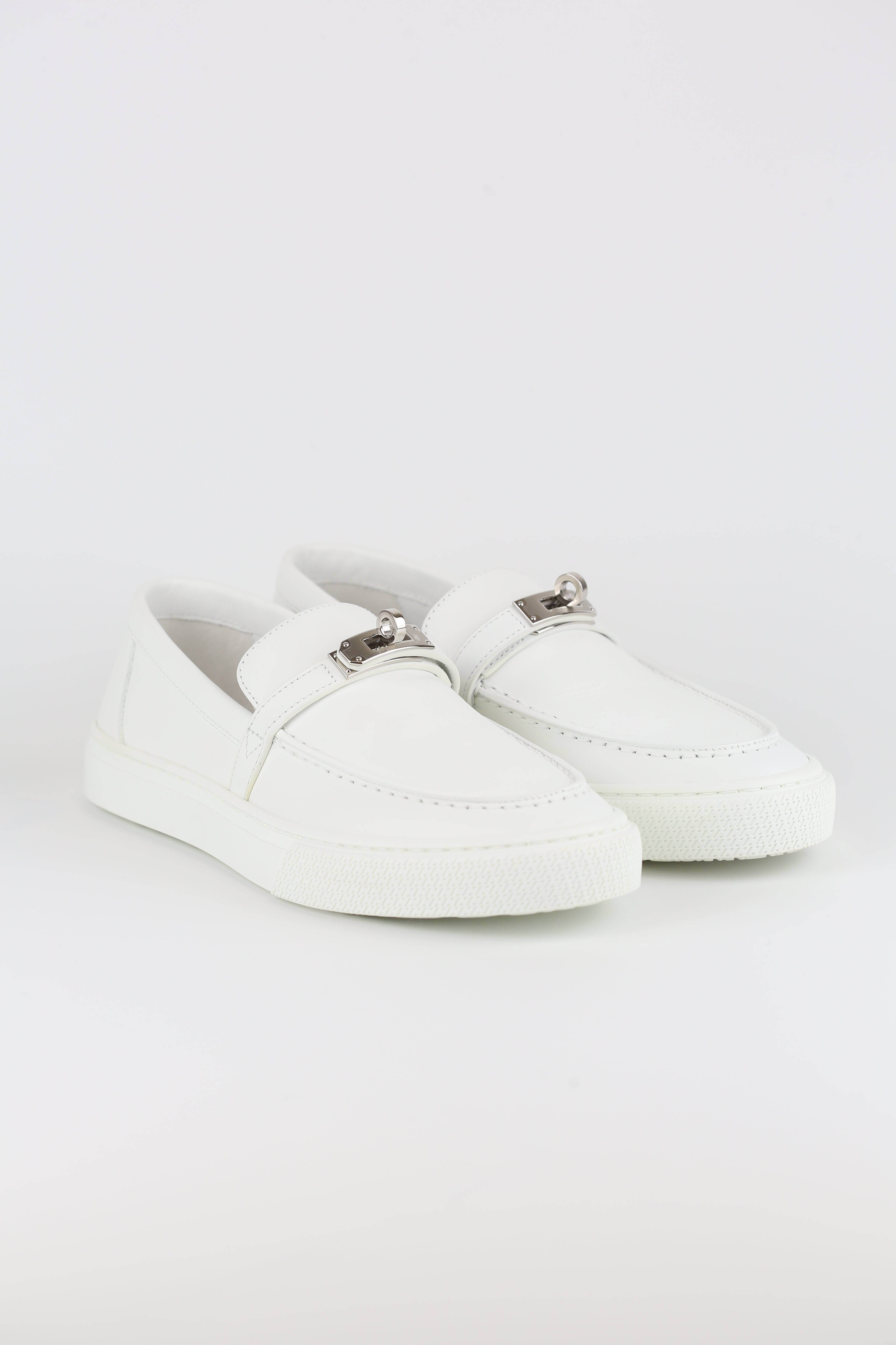 Hermes Women's Kelly Loafer White size