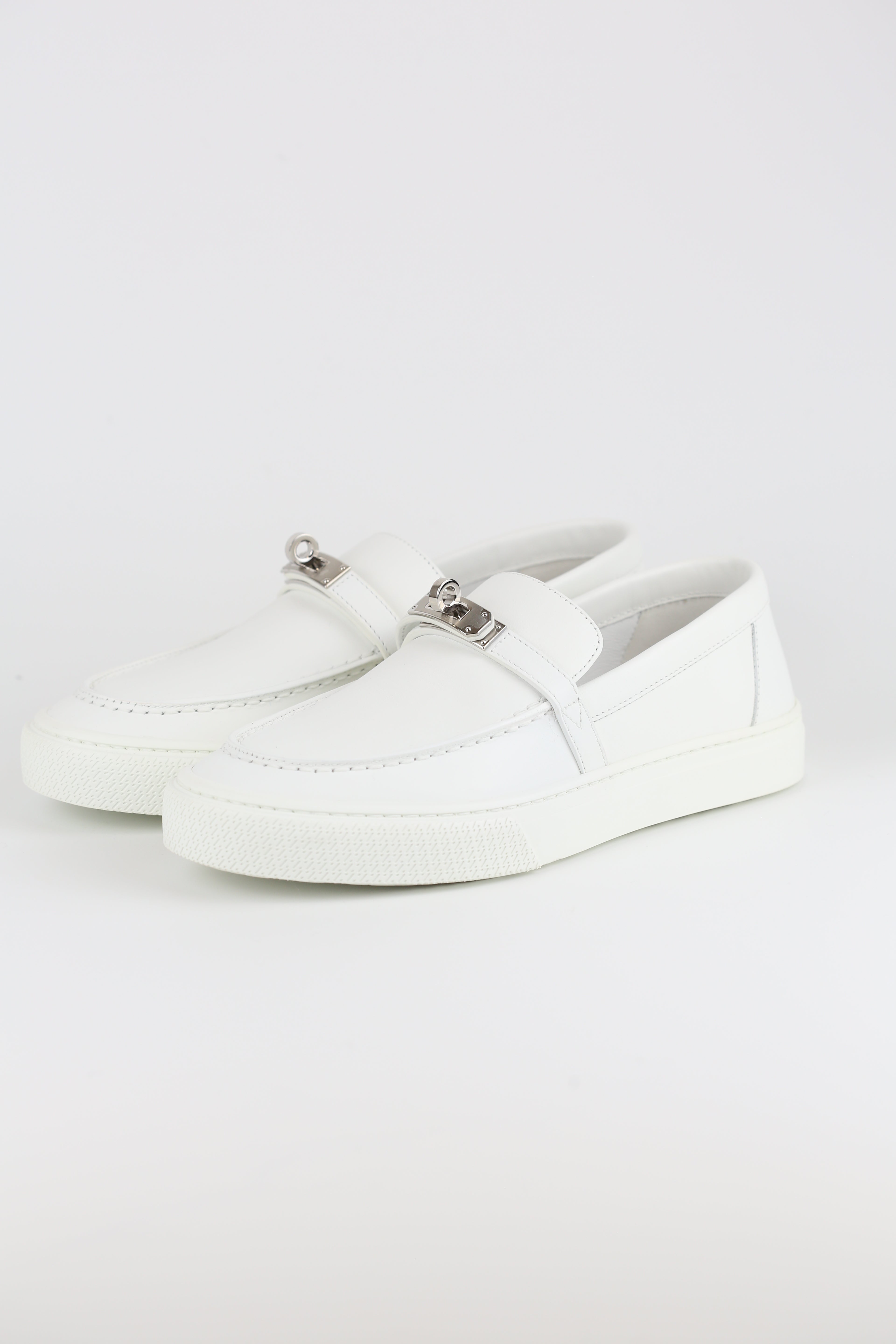 Hermes Women's Kelly Loafer White size