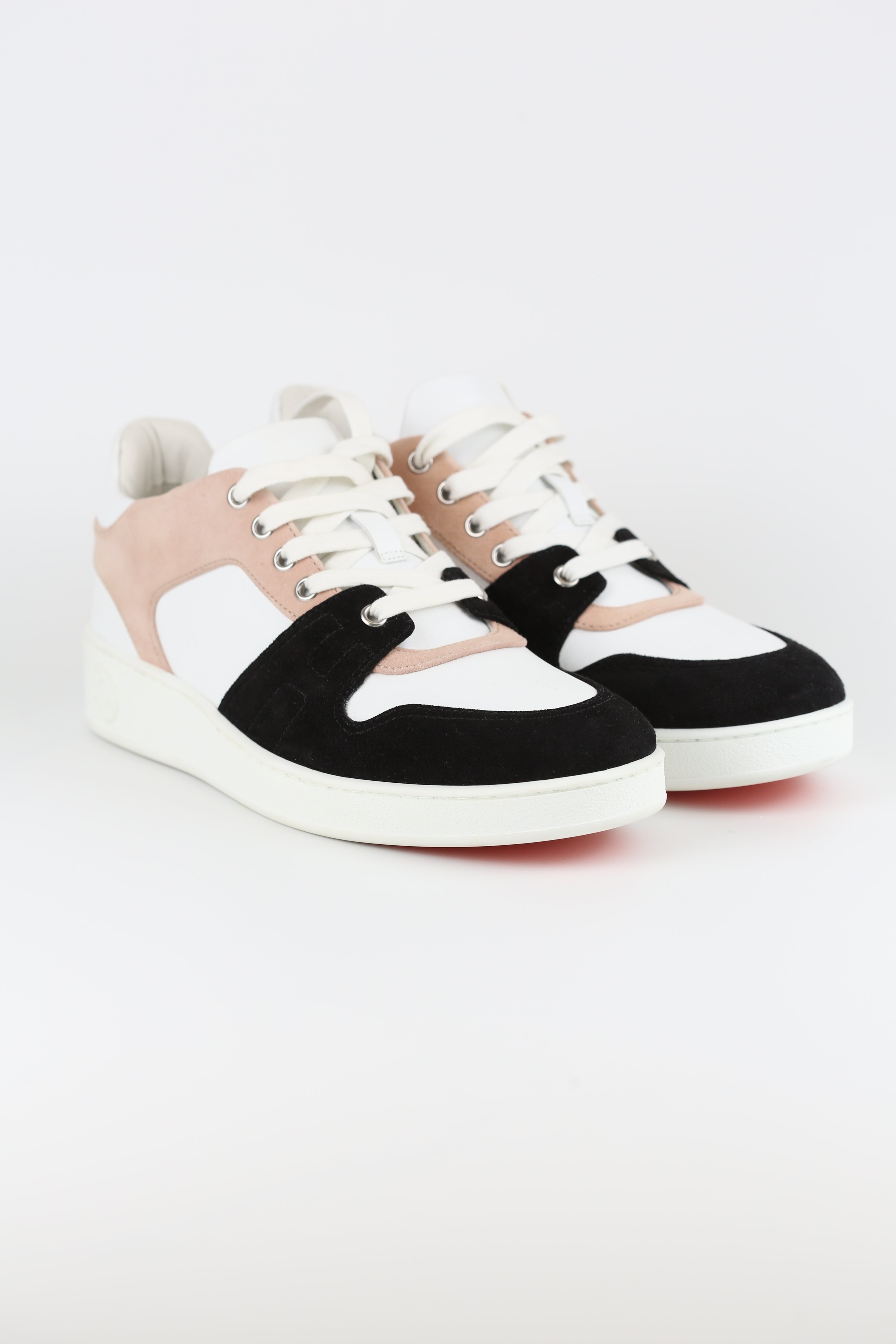 Hermes Women's Sneakers white& pink & black Size