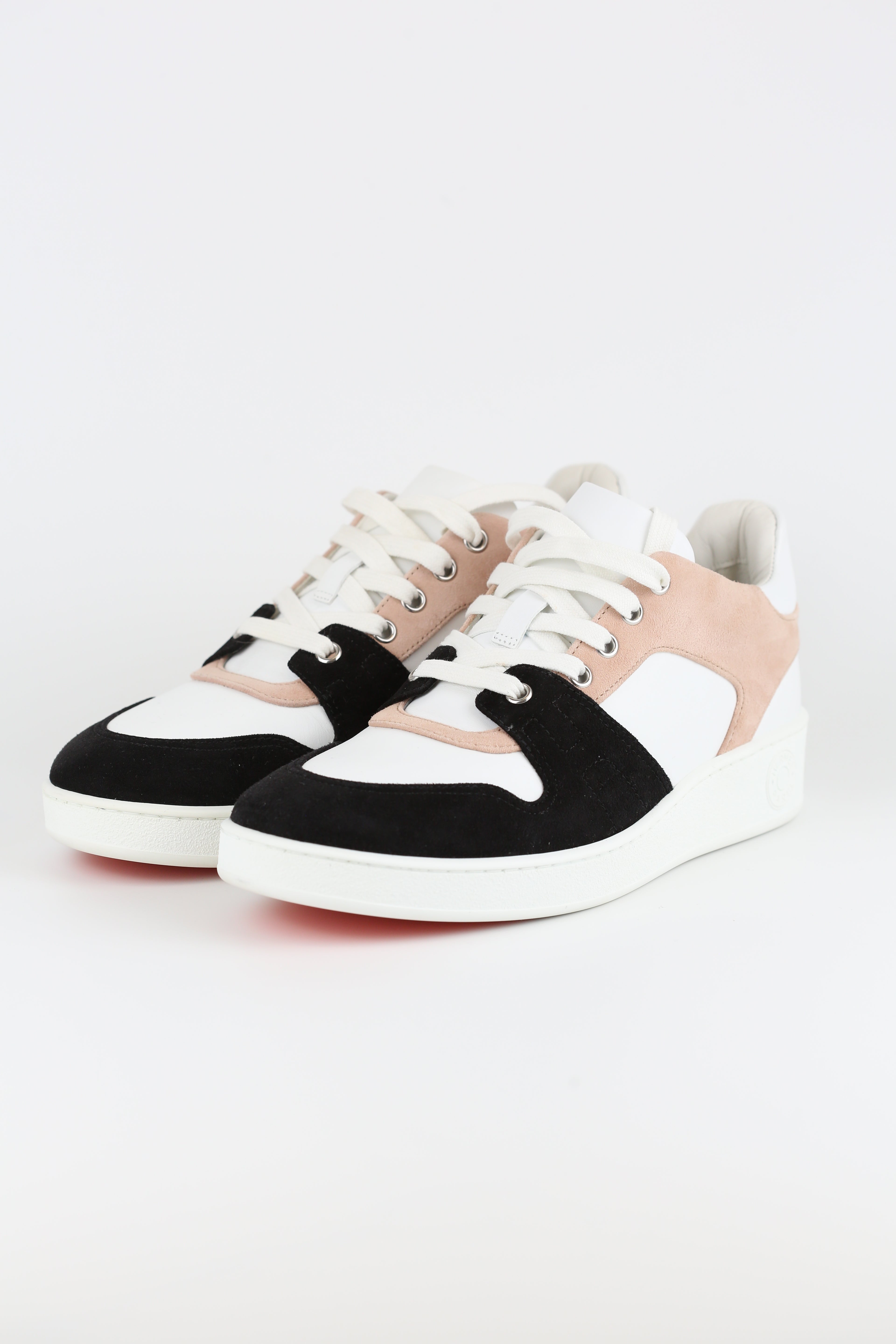 Hermes Women's Sneakers white& pink & black Size