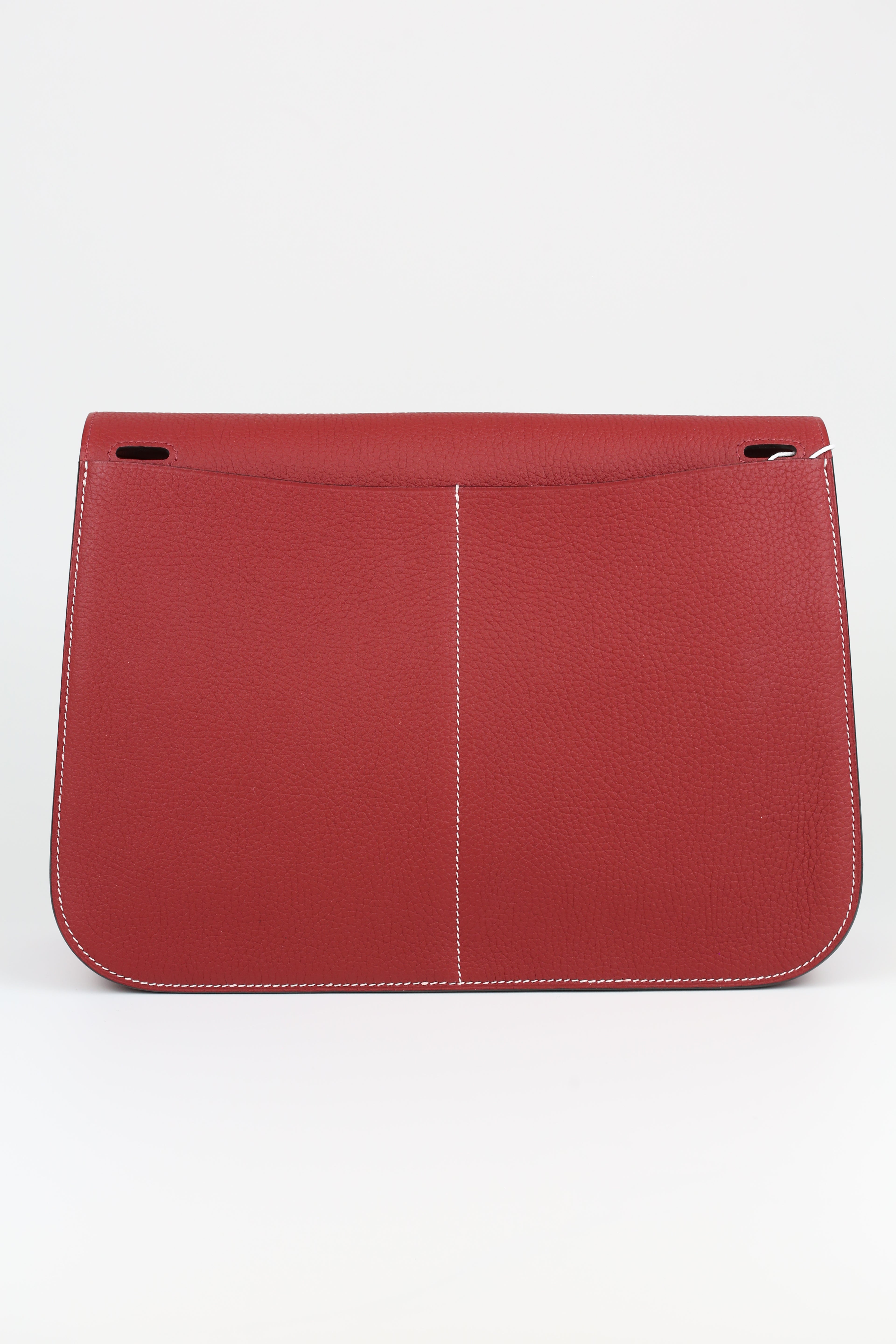 Hermes Halzan 31 in Rouge Grenat Red