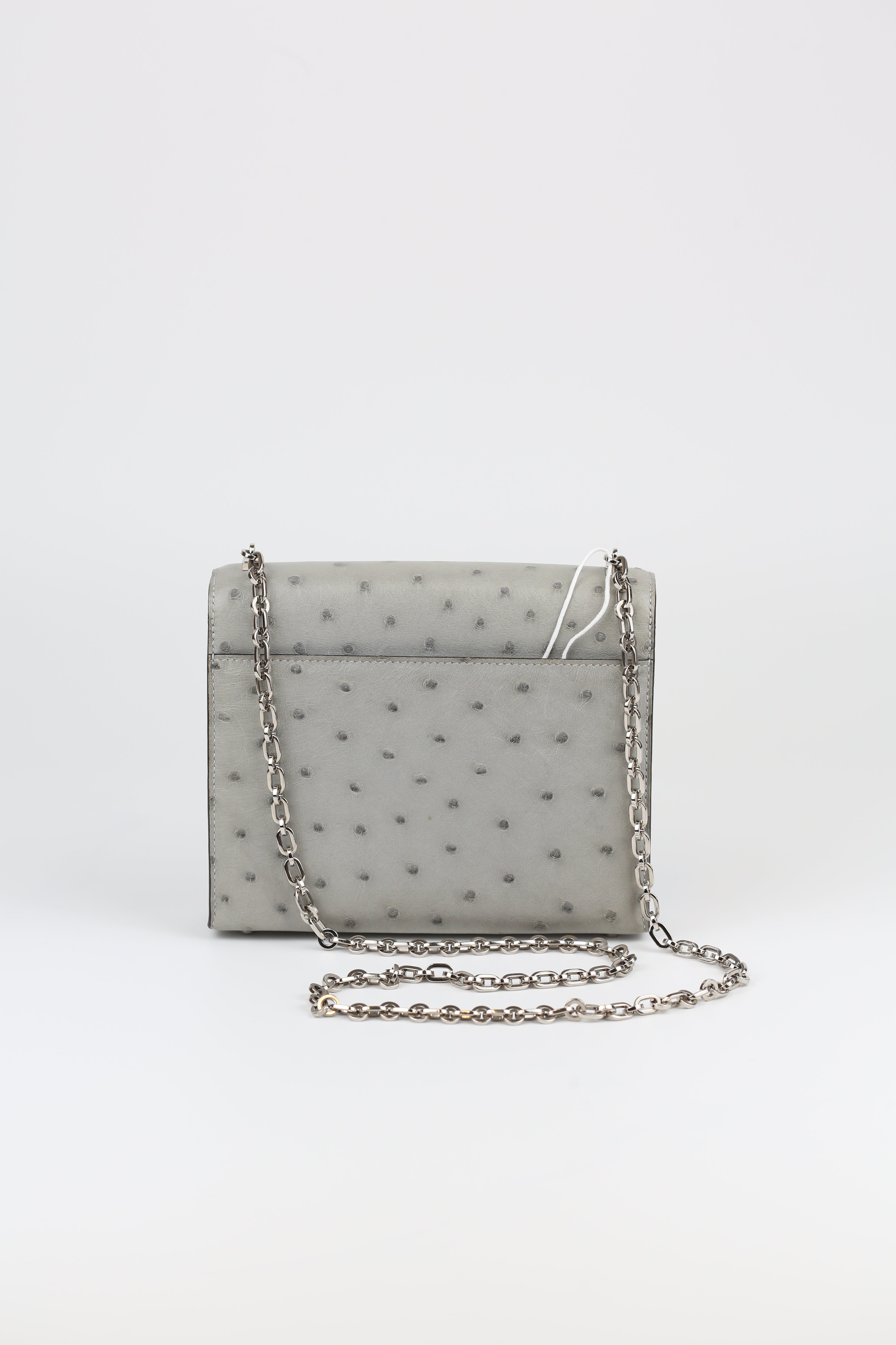 Hermes Verrou Mini Gris Moiette Ortrich