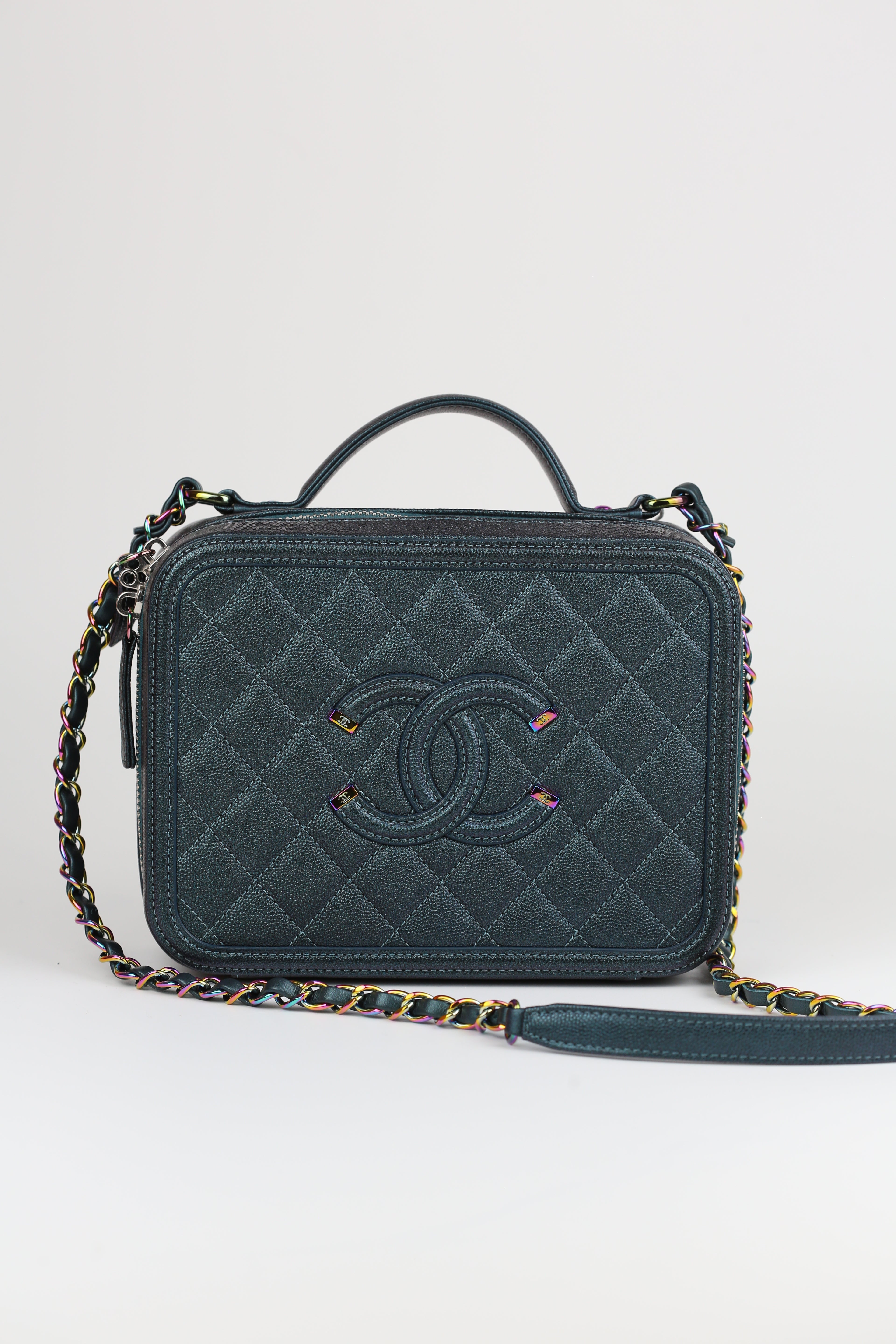 Chanel VanityCase M Dark Turquoide