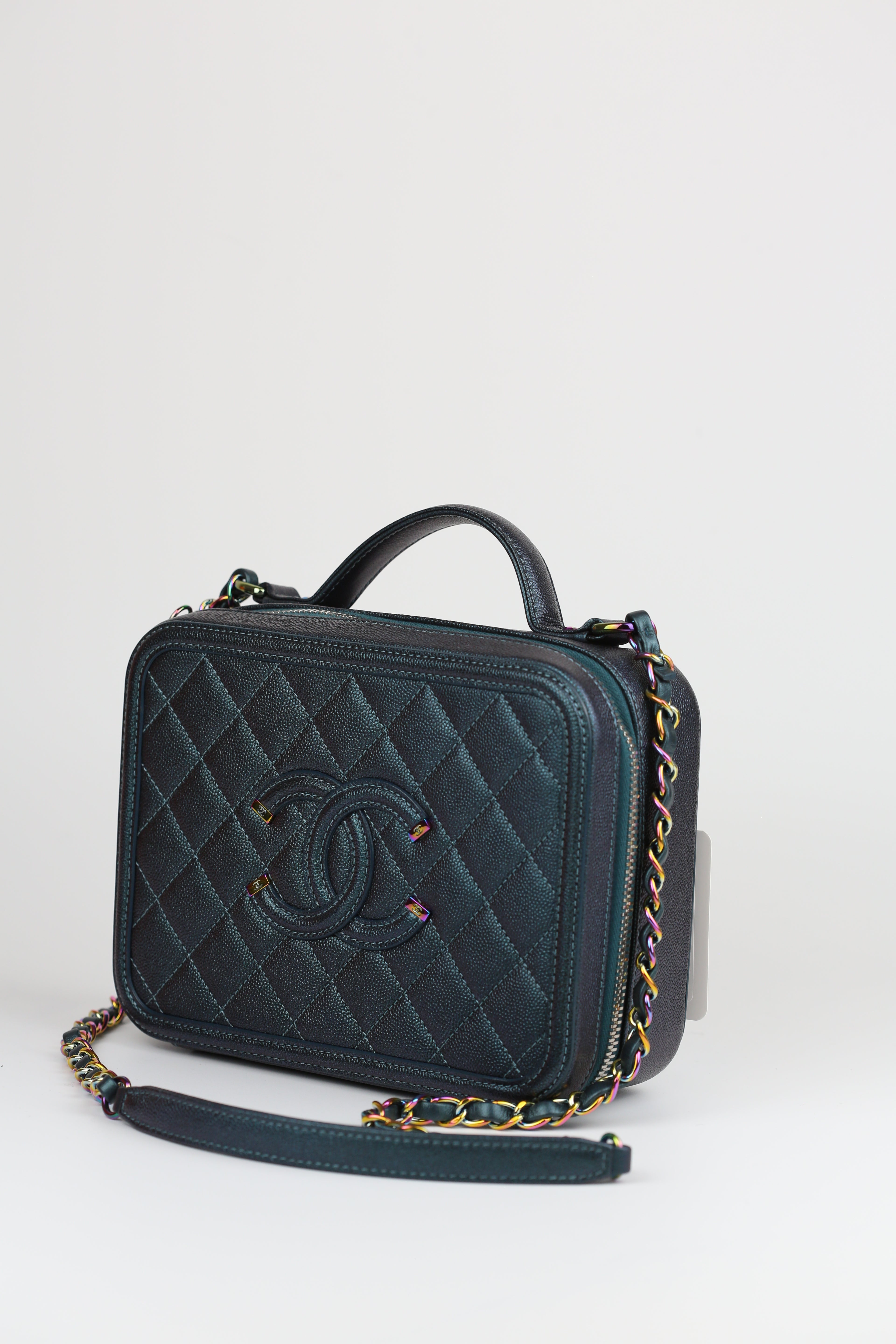 Chanel VanityCase M Dark Turquoide