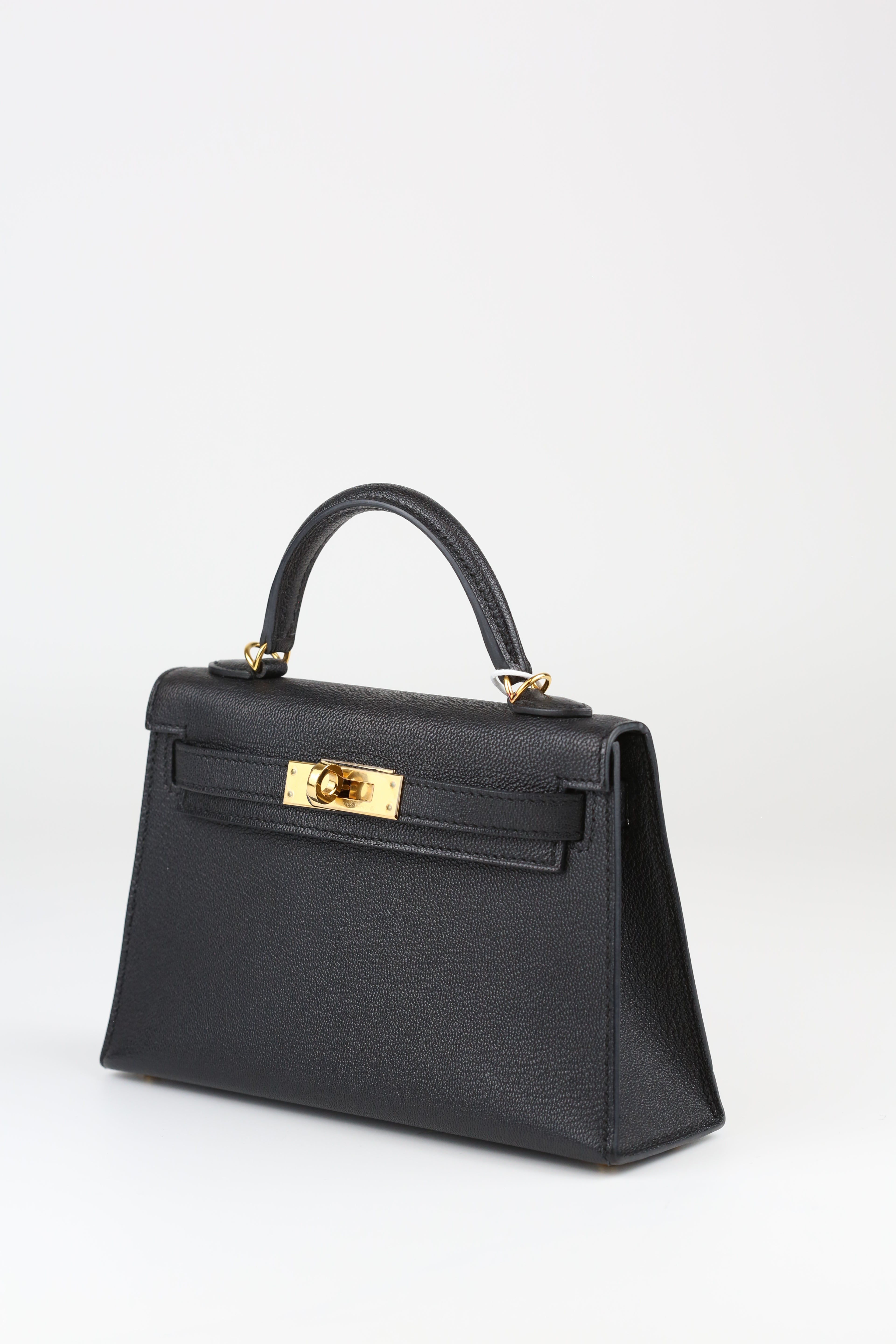 Hermes black Mini Kelly