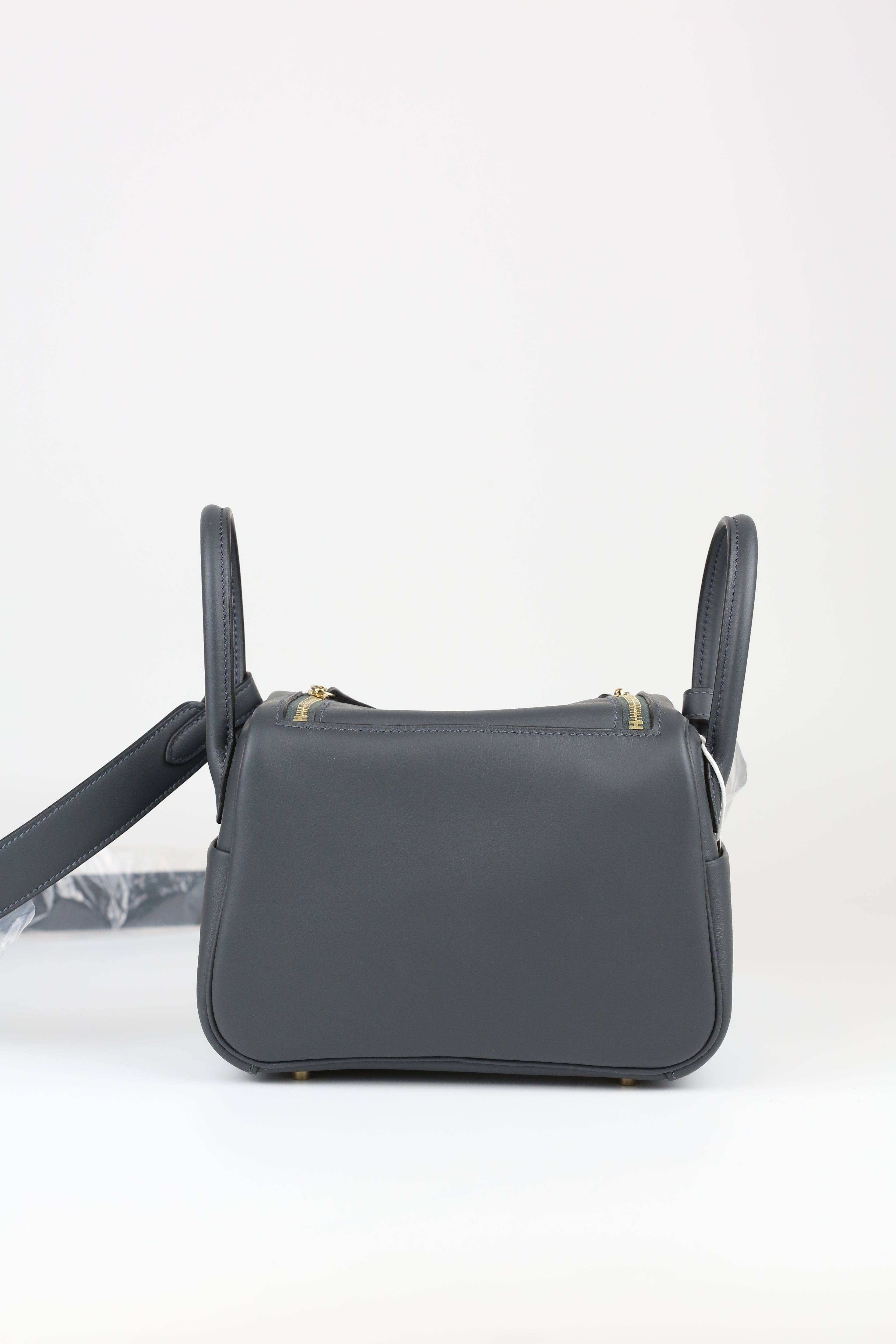 Hermes swift Mini Lindy Gris Misty + Noir