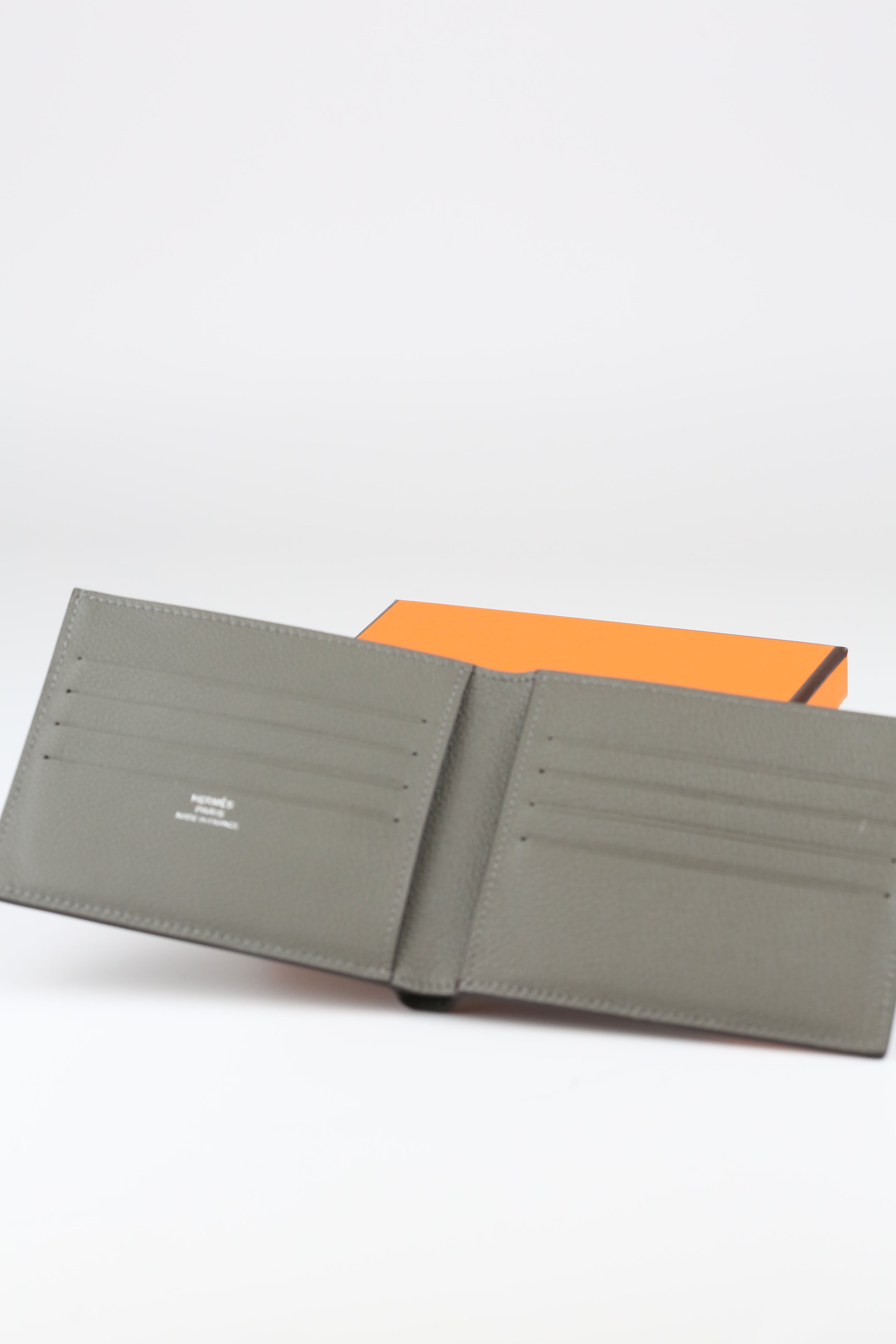 Hermes Fold Wallet Gray