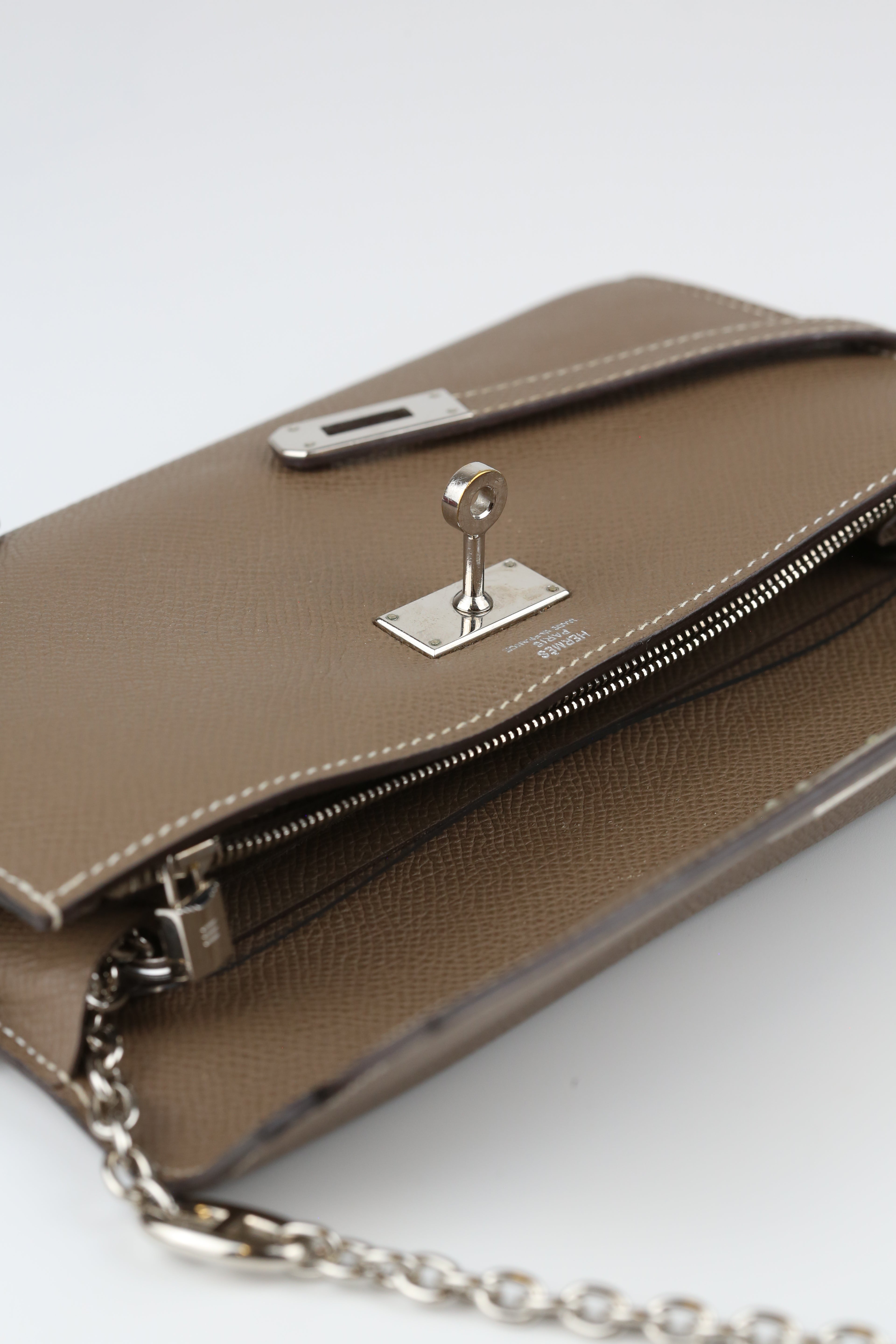 Hermes Kelly Wallet Etoupe
