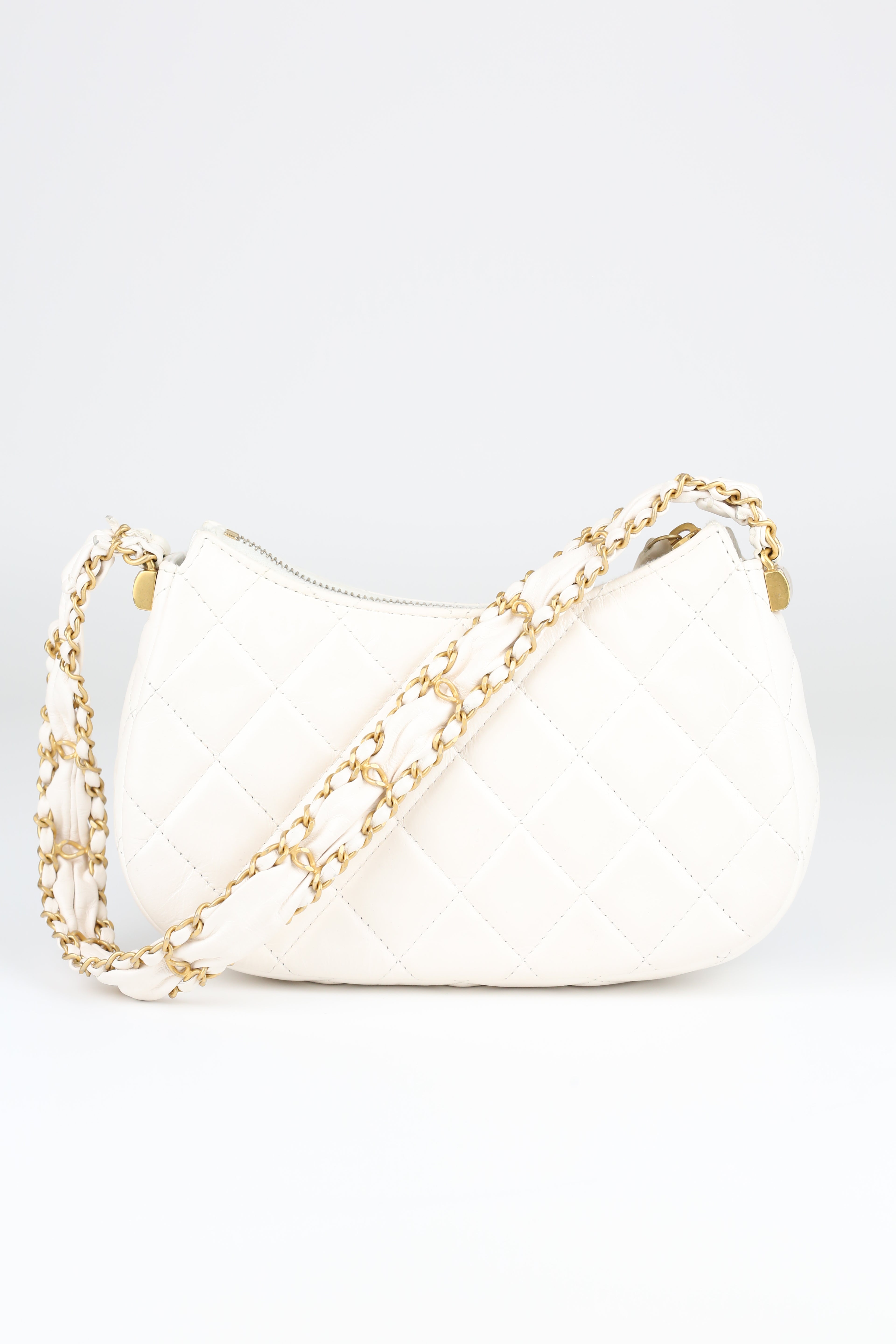 Chanel Hobo White