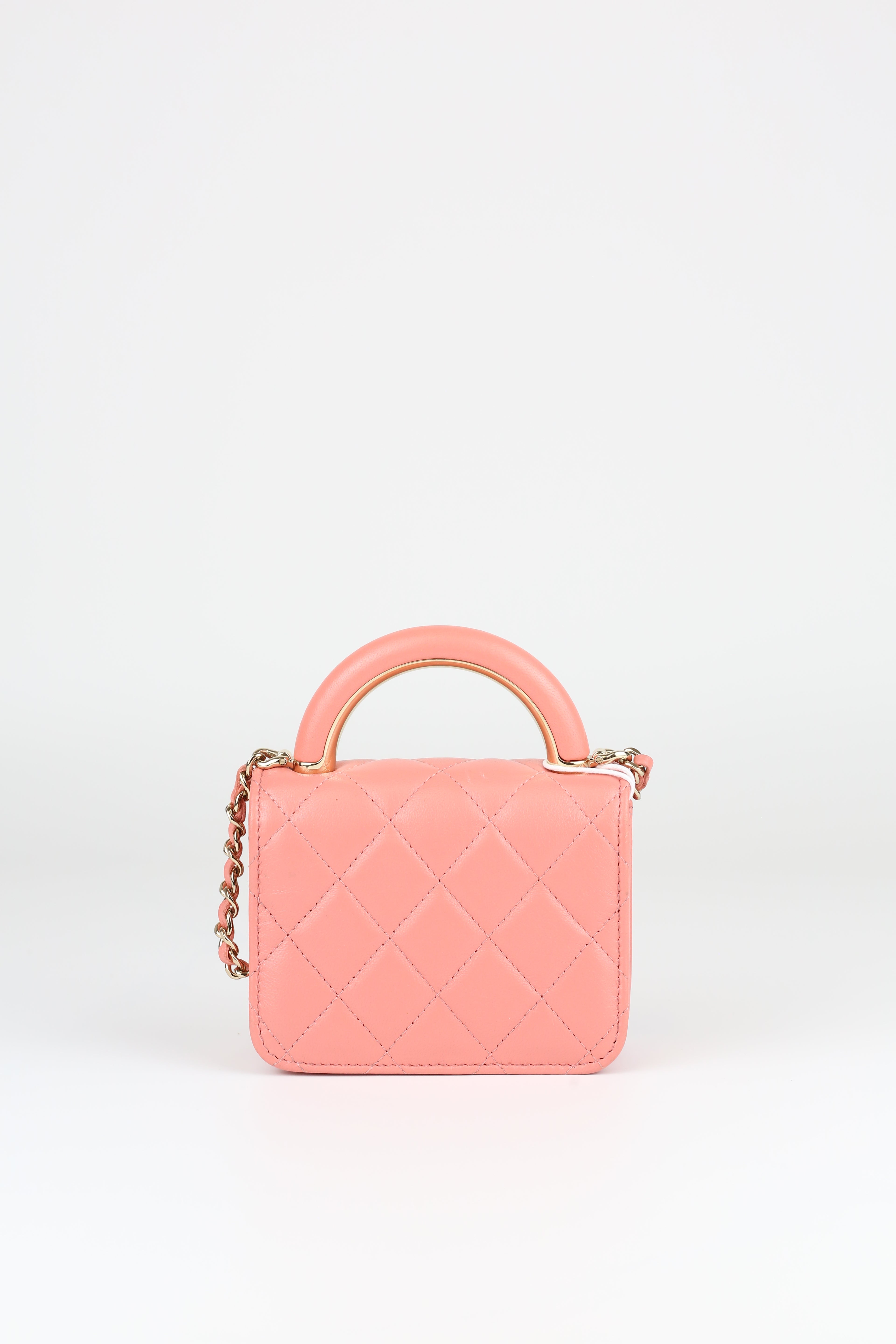 Chanel Mini Handle coral