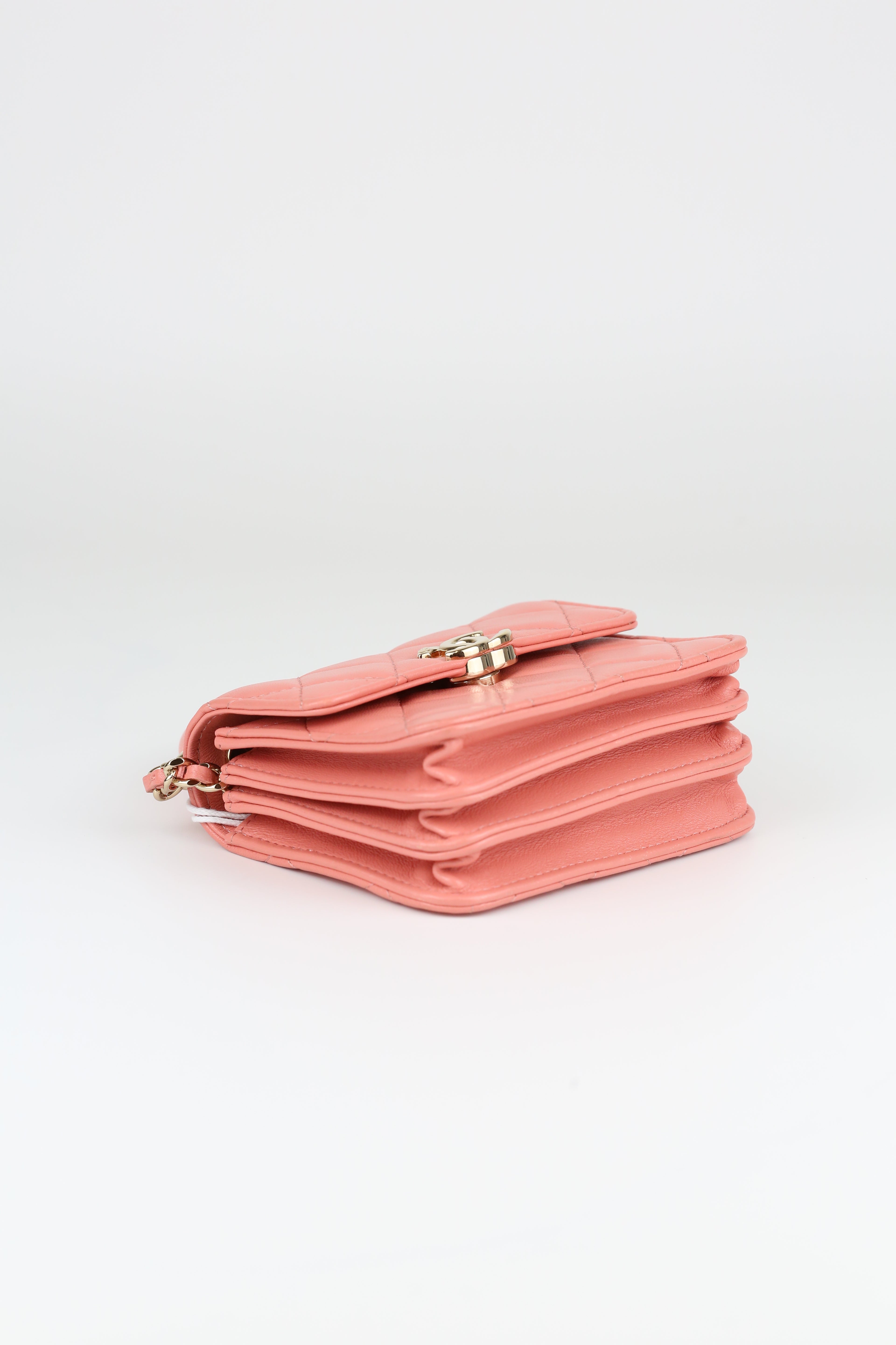 Chanel Mini Handle coral