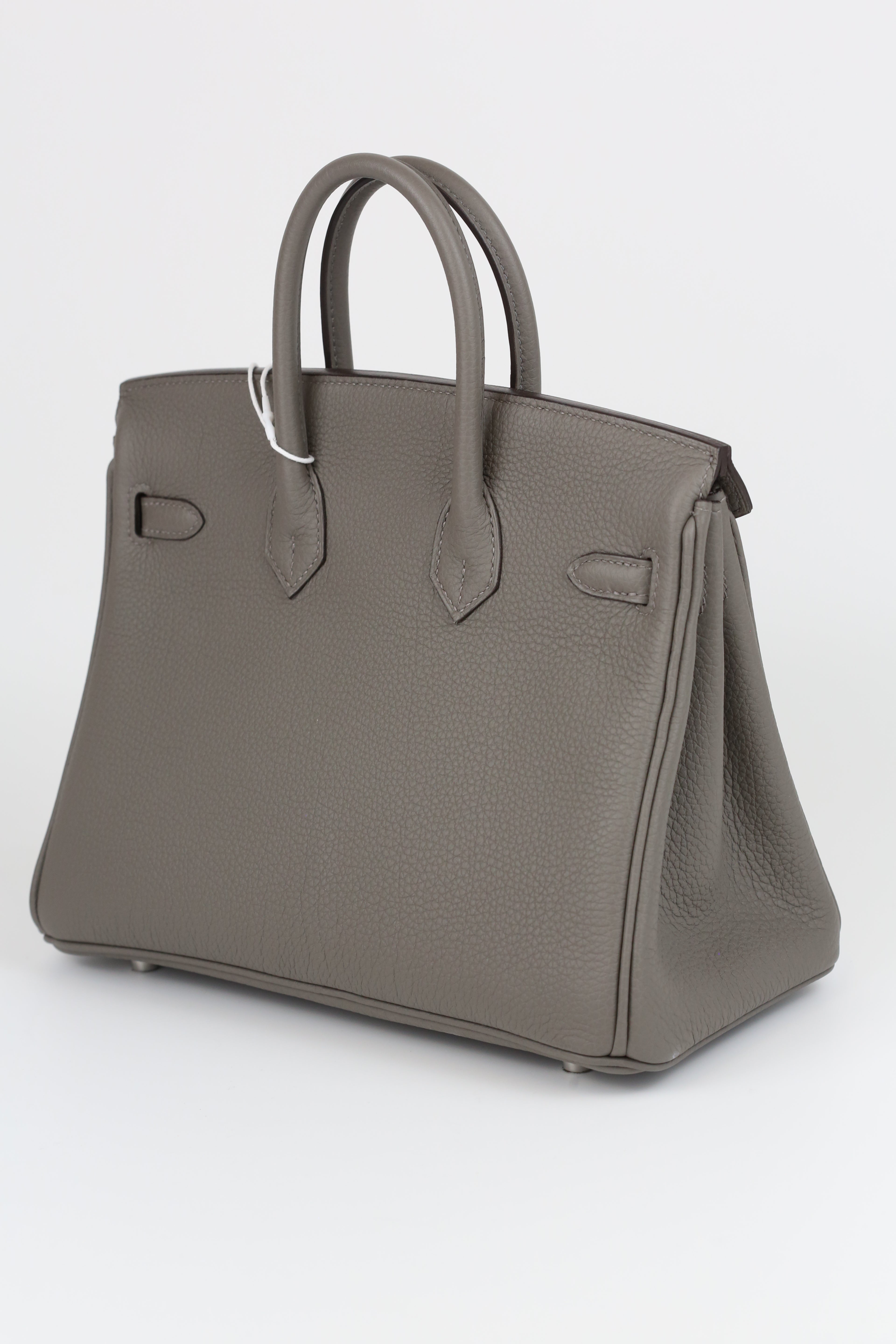 Hermes Birkin 25 Gris Meyer Silver