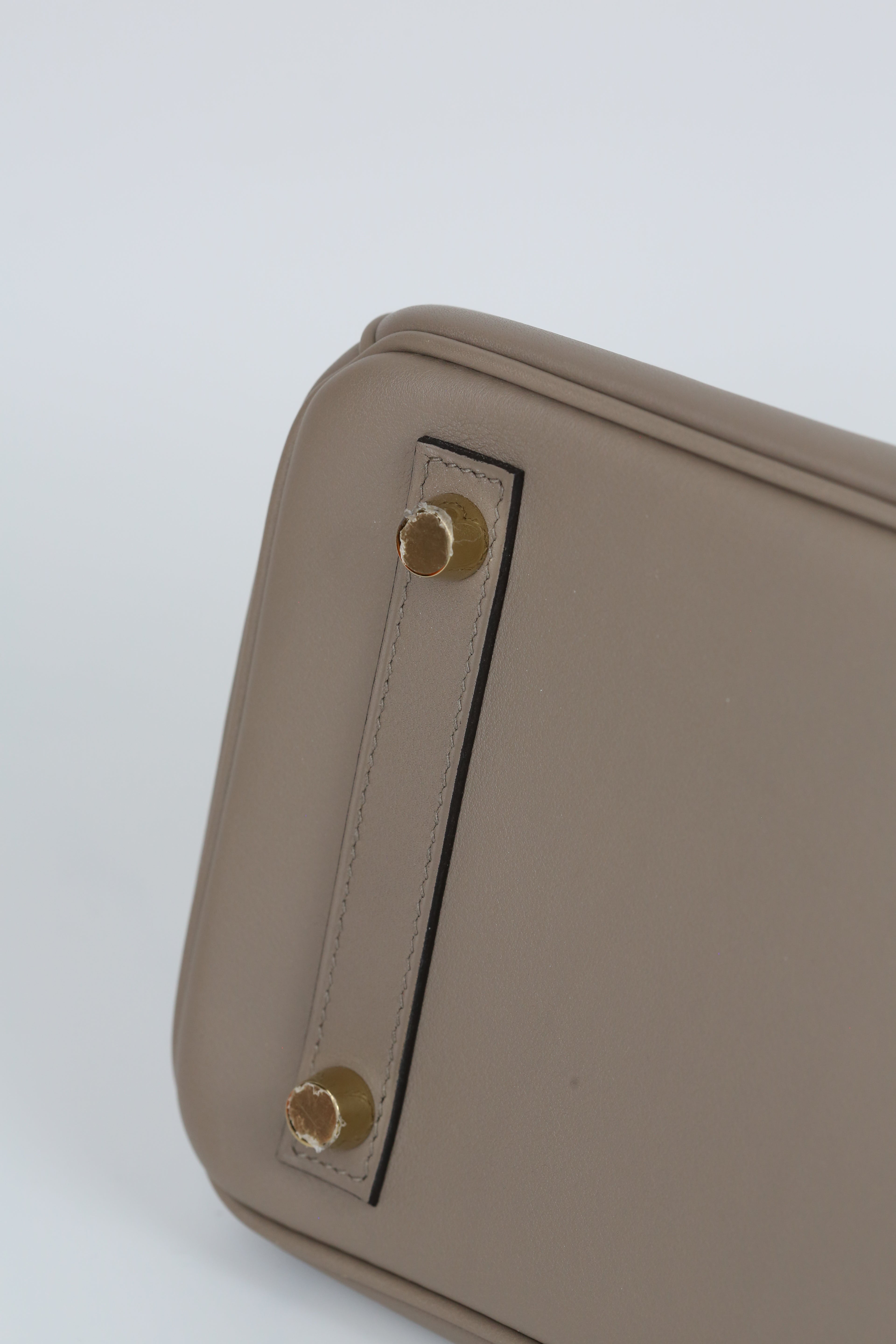 HERMÈS Birkin 25 Gris Asphalte Togo