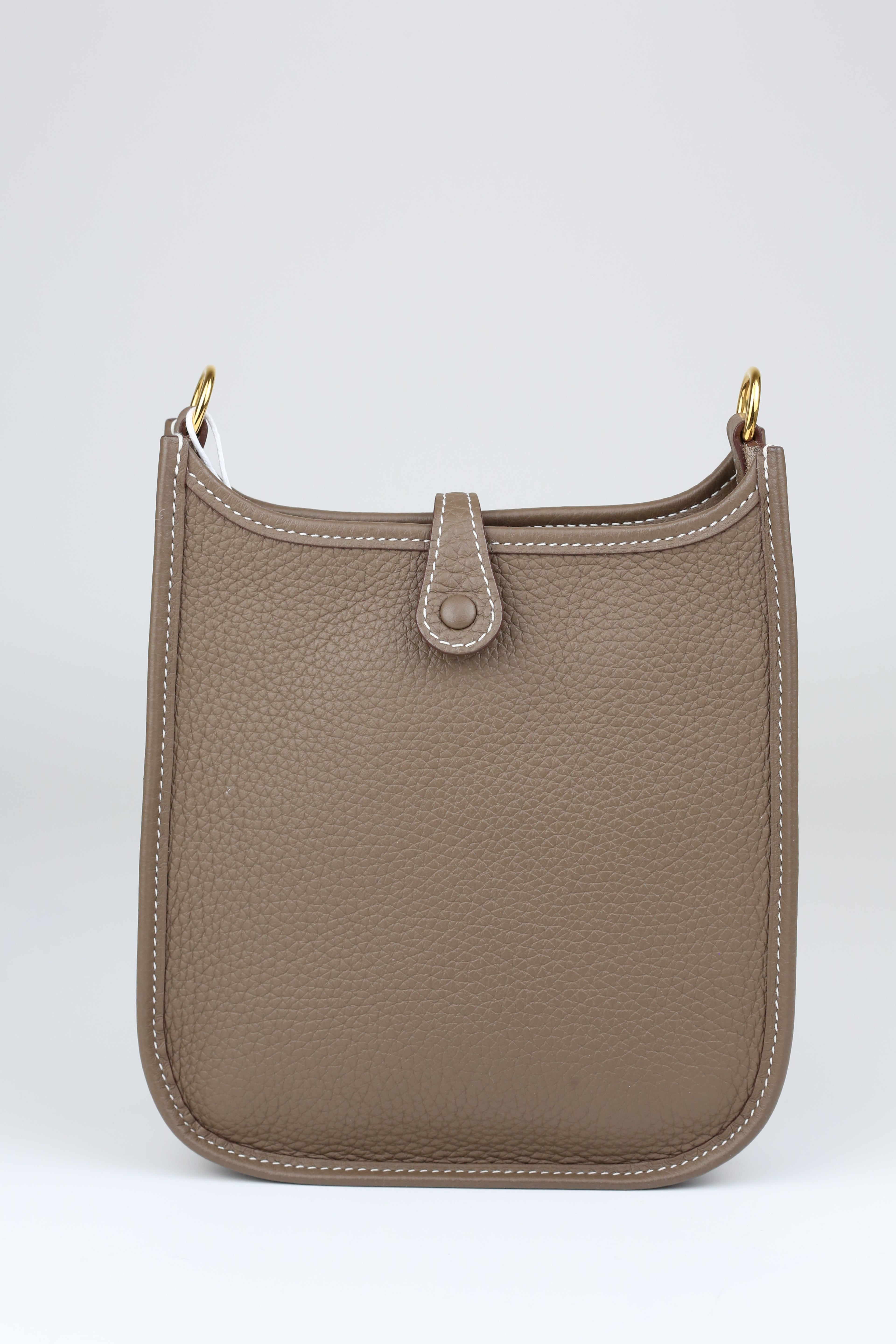 HERMÈS Mini Evelyn Etoupe