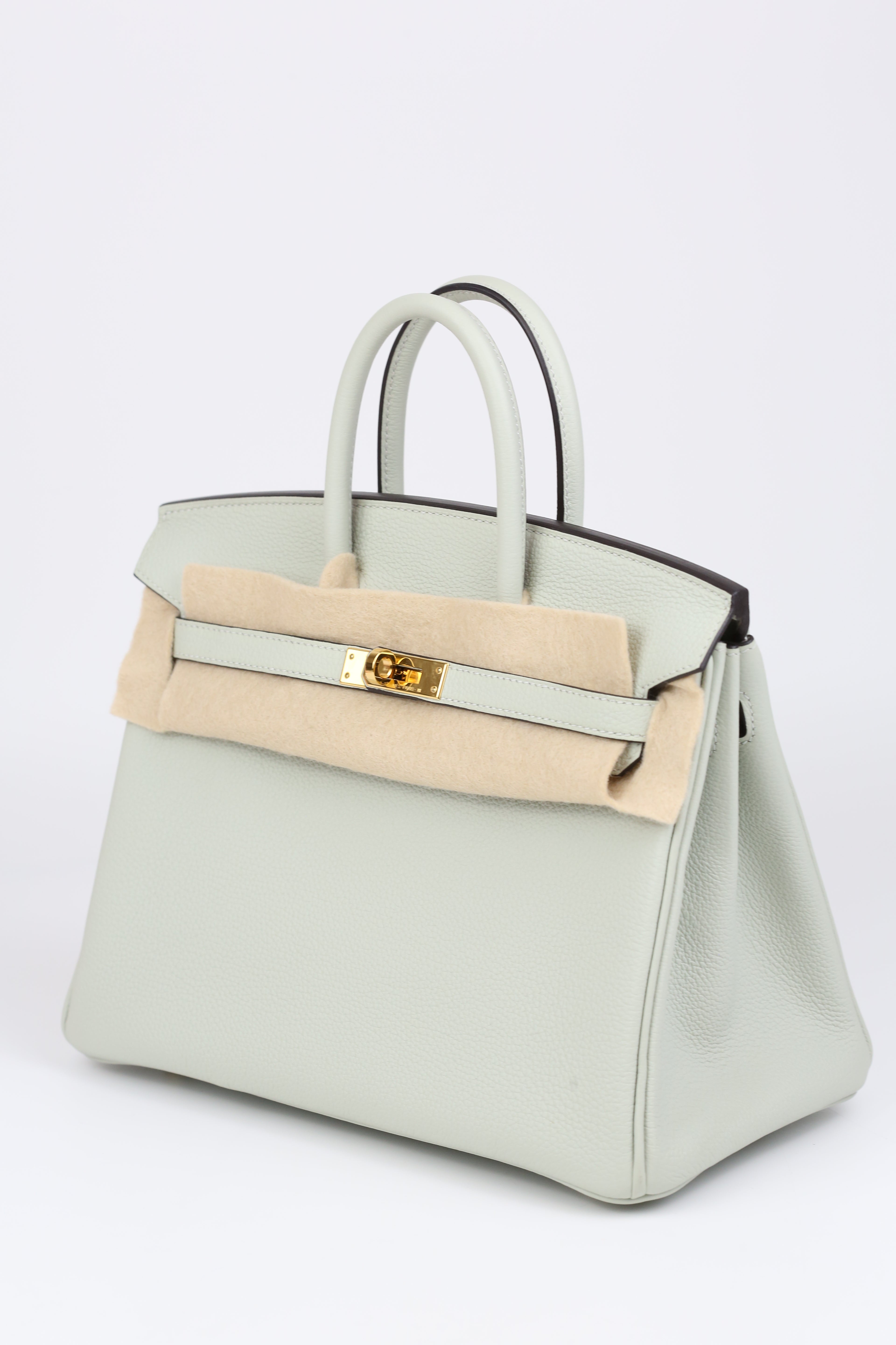 HERMÈS Birkin 25 Gris Neve
